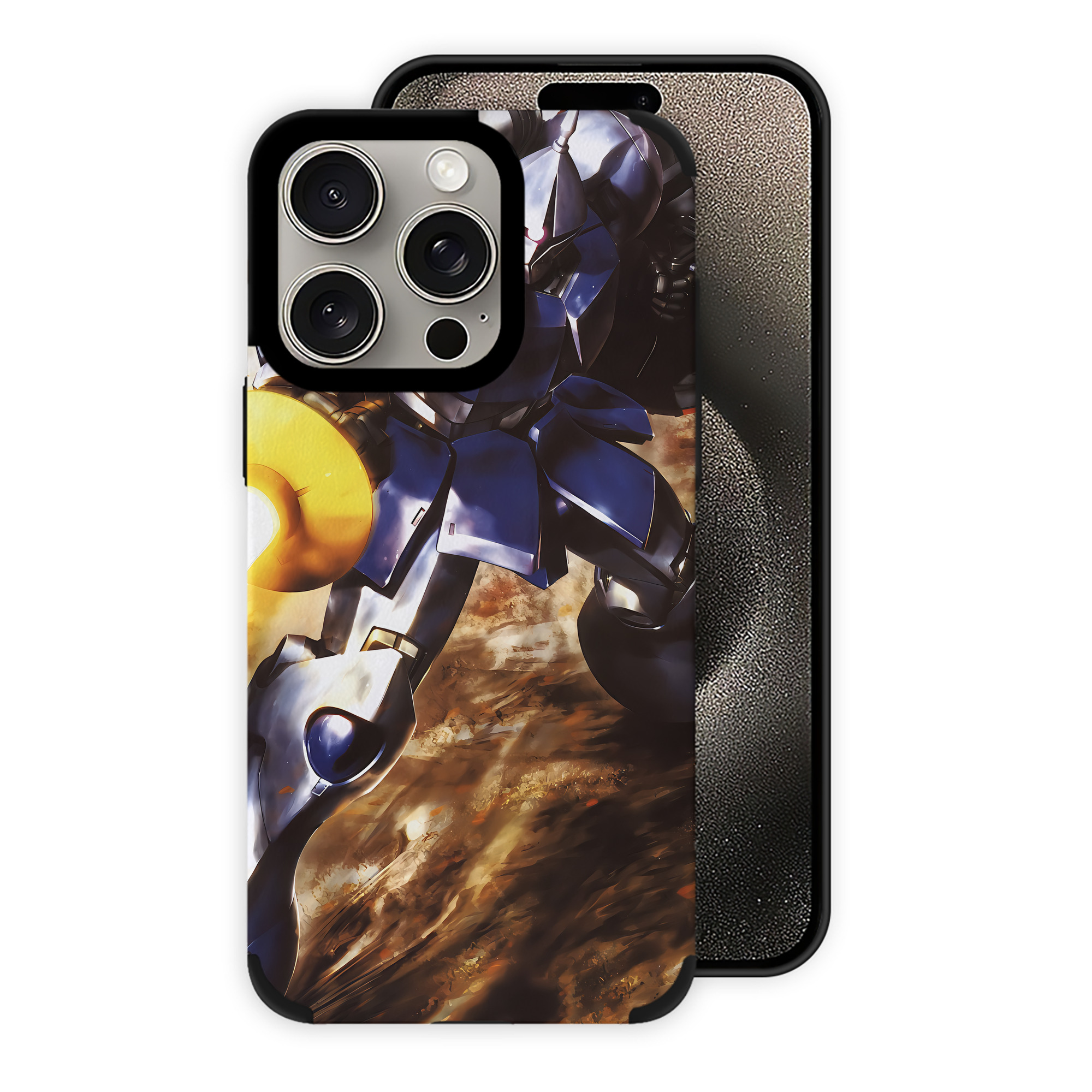 （画像用） 機動戦士ガンダム Mobile Suit Gundam 【iPhone15ProMax対応】 PUレザー スマホケース 耐衝撃＆黄変防止