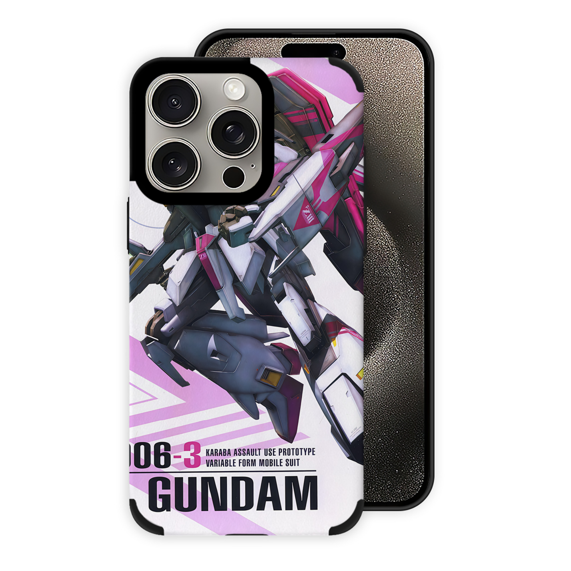 （画像用） 機動戦士ガンダム Mobile Suit Gundam 【iPhone15ProMax対応】 PUレザー スマホケース 耐衝撃＆黄変防止