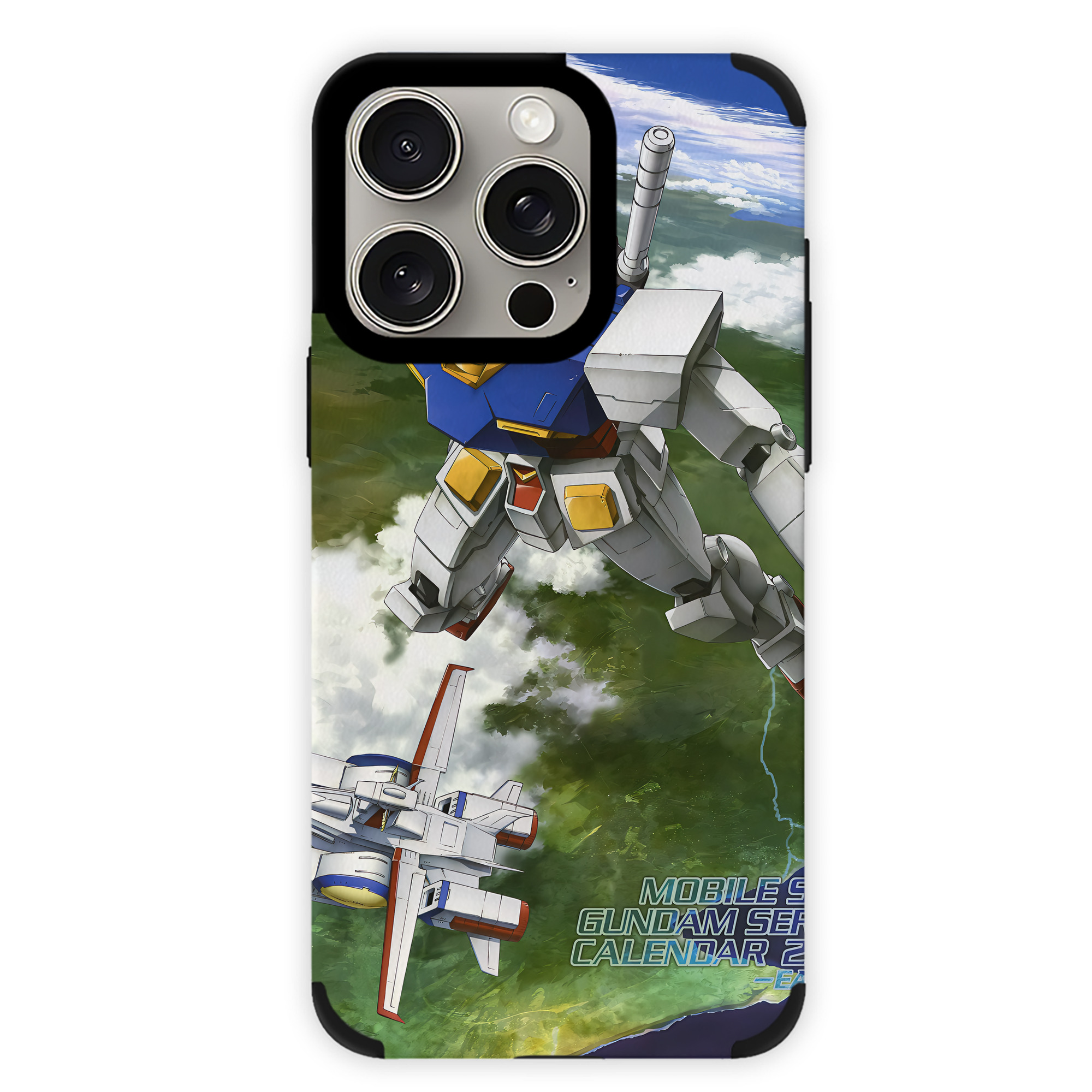 （画像用） 機動戦士ガンダム Mobile Suit Gundam 【iPhone15ProMax対応】 PUレザー スマホケース 耐衝撃＆黄変防止