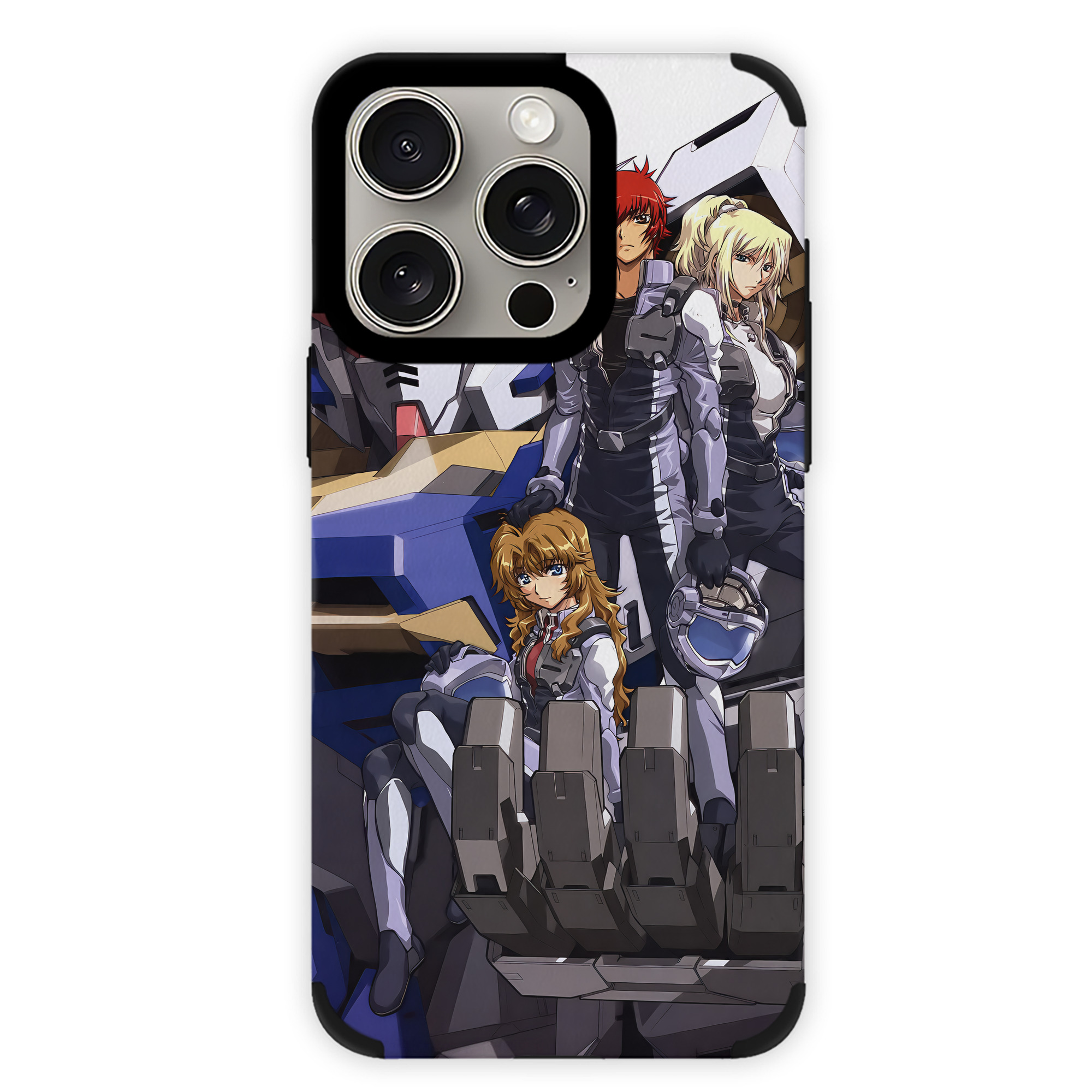 （画像用） 機動戦士ガンダム Mobile Suit Gundam 【iPhone15ProMax対応】 PUレザー スマホケース 耐衝撃＆黄変防止