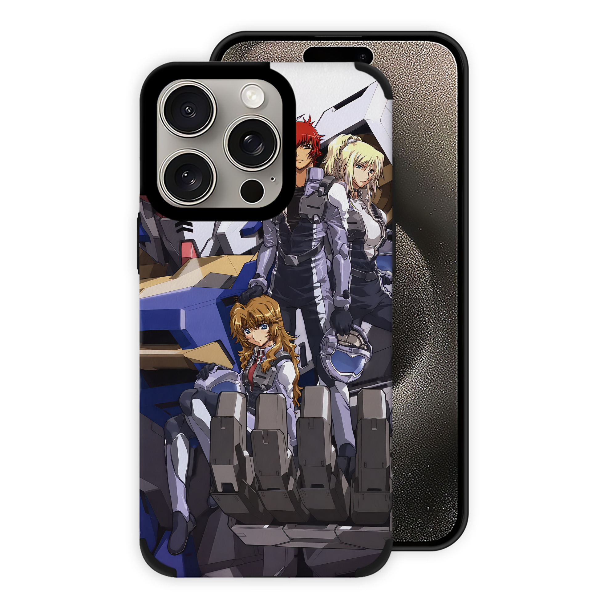 （画像用） 機動戦士ガンダム Mobile Suit Gundam 【iPhone15ProMax対応】 PUレザー スマホケース 耐衝撃＆黄変防止
