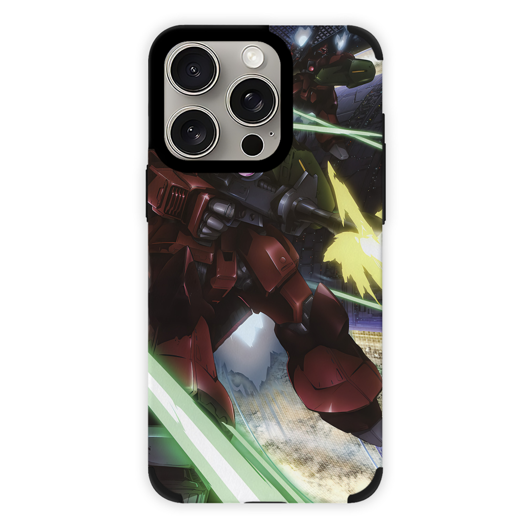 （画像用） 機動戦士ガンダム Mobile Suit Gundam 【iPhone15ProMax対応】 PUレザー スマホケース 耐衝撃＆黄変防止