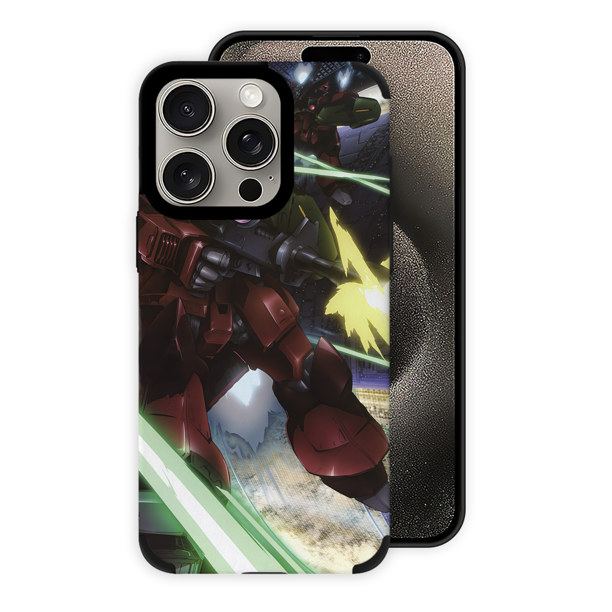 （画像用） 機動戦士ガンダム Mobile Suit Gundam 【iPhone15ProMax対応】 PUレザー スマホケース 耐衝撃＆黄変防止