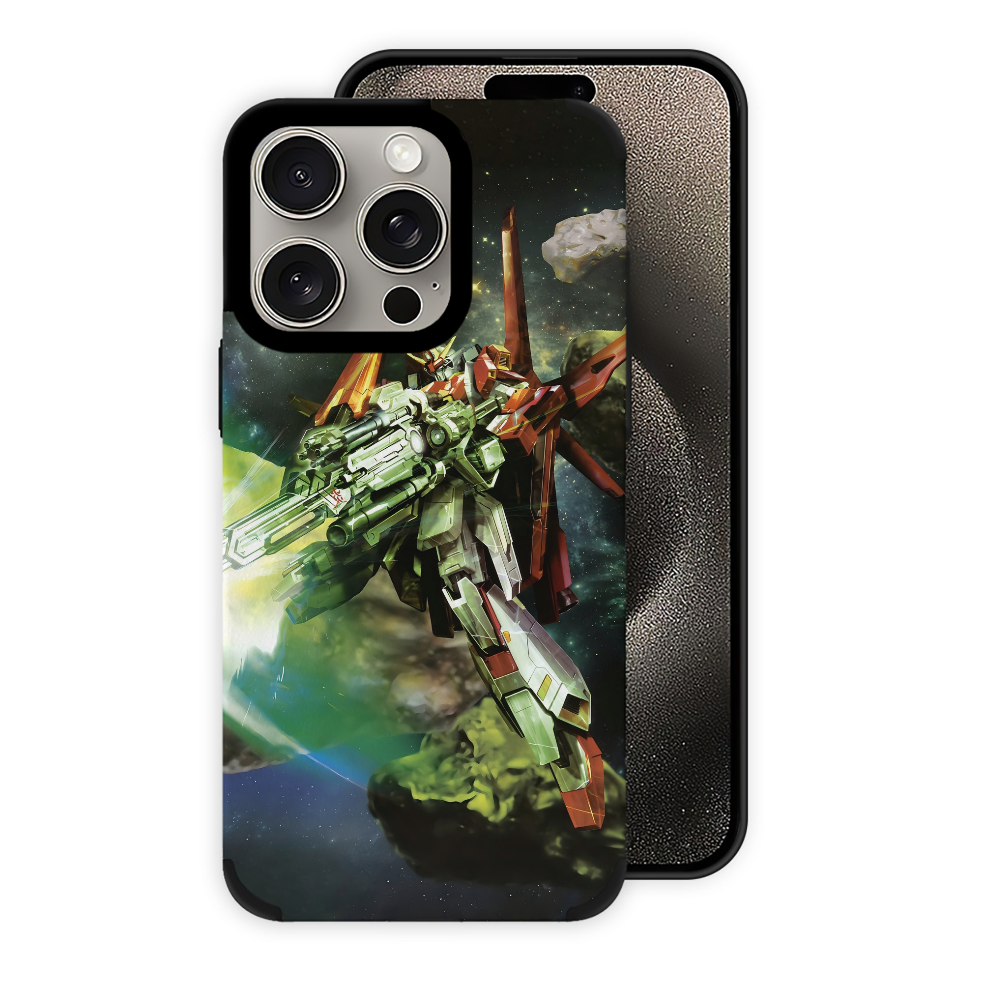 （画像用） 機動戦士ガンダム Mobile Suit Gundam 【iPhone15ProMax対応】 PUレザー スマホケース 耐衝撃＆黄変防止