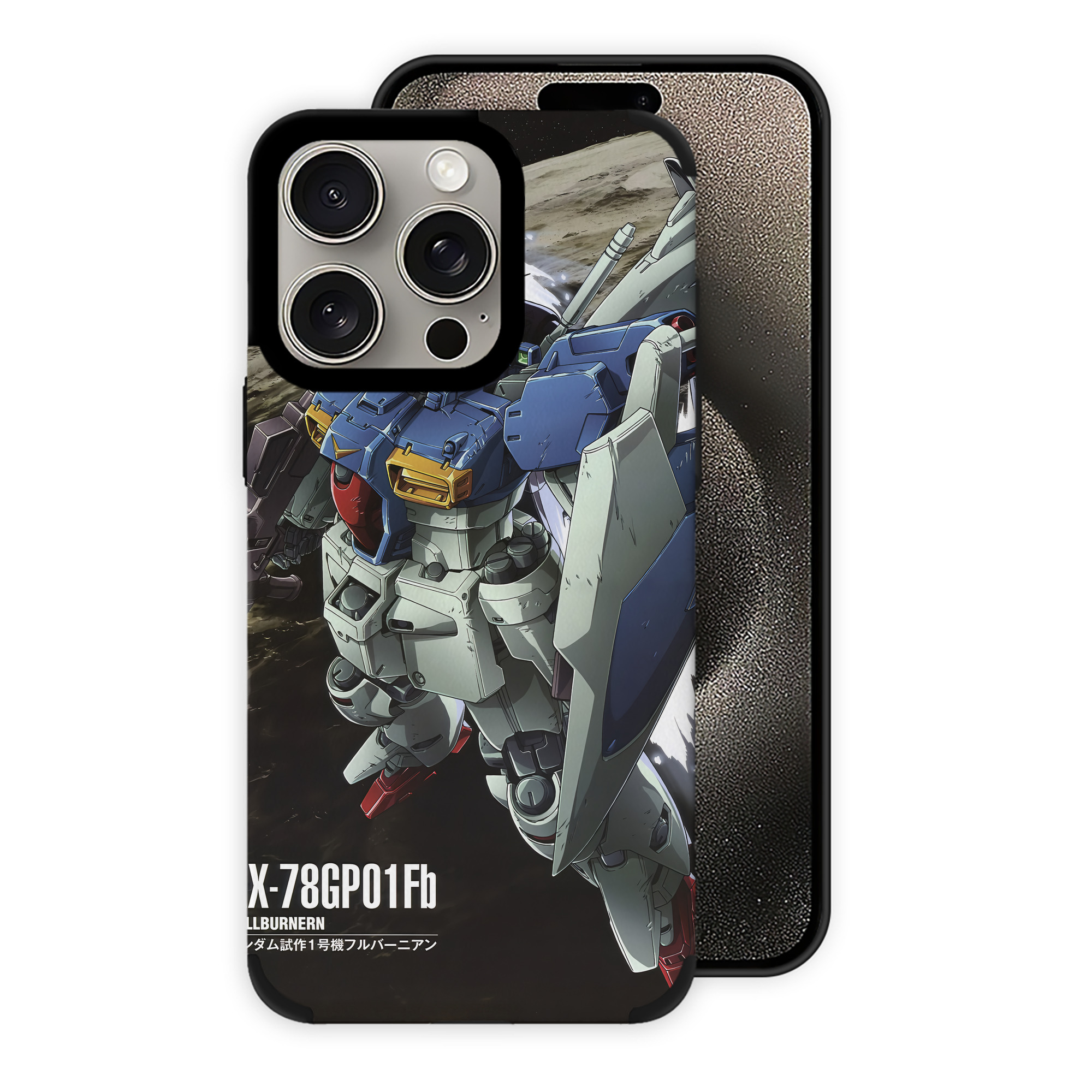 （画像用） 機動戦士ガンダム Mobile Suit Gundam 【iPhone15ProMax対応】 PUレザー スマホケース 耐衝撃＆黄変防止