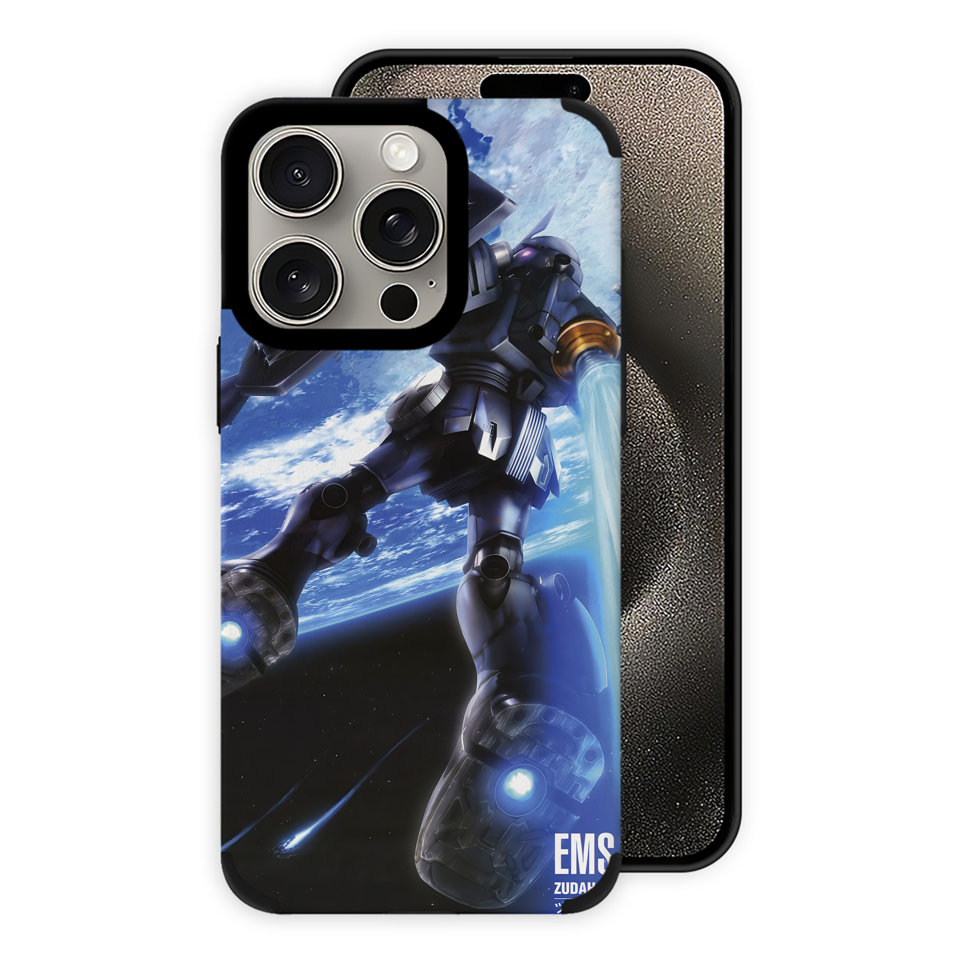 （画像用） 機動戦士ガンダム Mobile Suit Gundam 【iPhone15ProMax対応】 PUレザー スマホケース 耐衝撃＆黄変防止