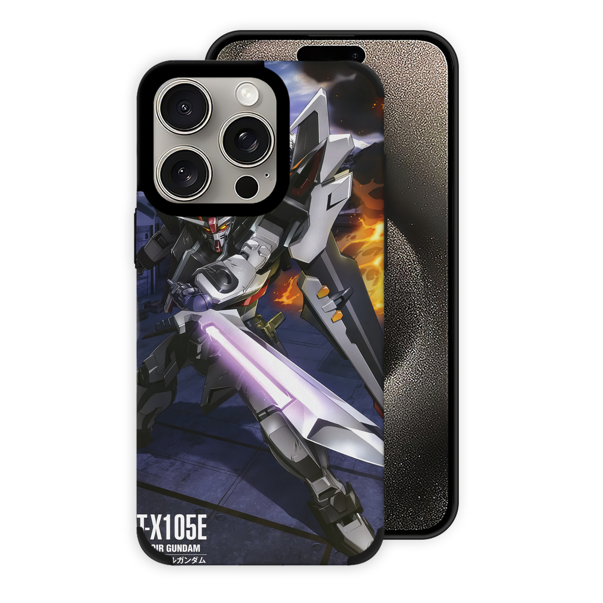 （画像用） 機動戦士ガンダム Mobile Suit Gundam 【iPhone15ProMax対応】 PUレザー スマホケース 耐衝撃＆黄変防止
