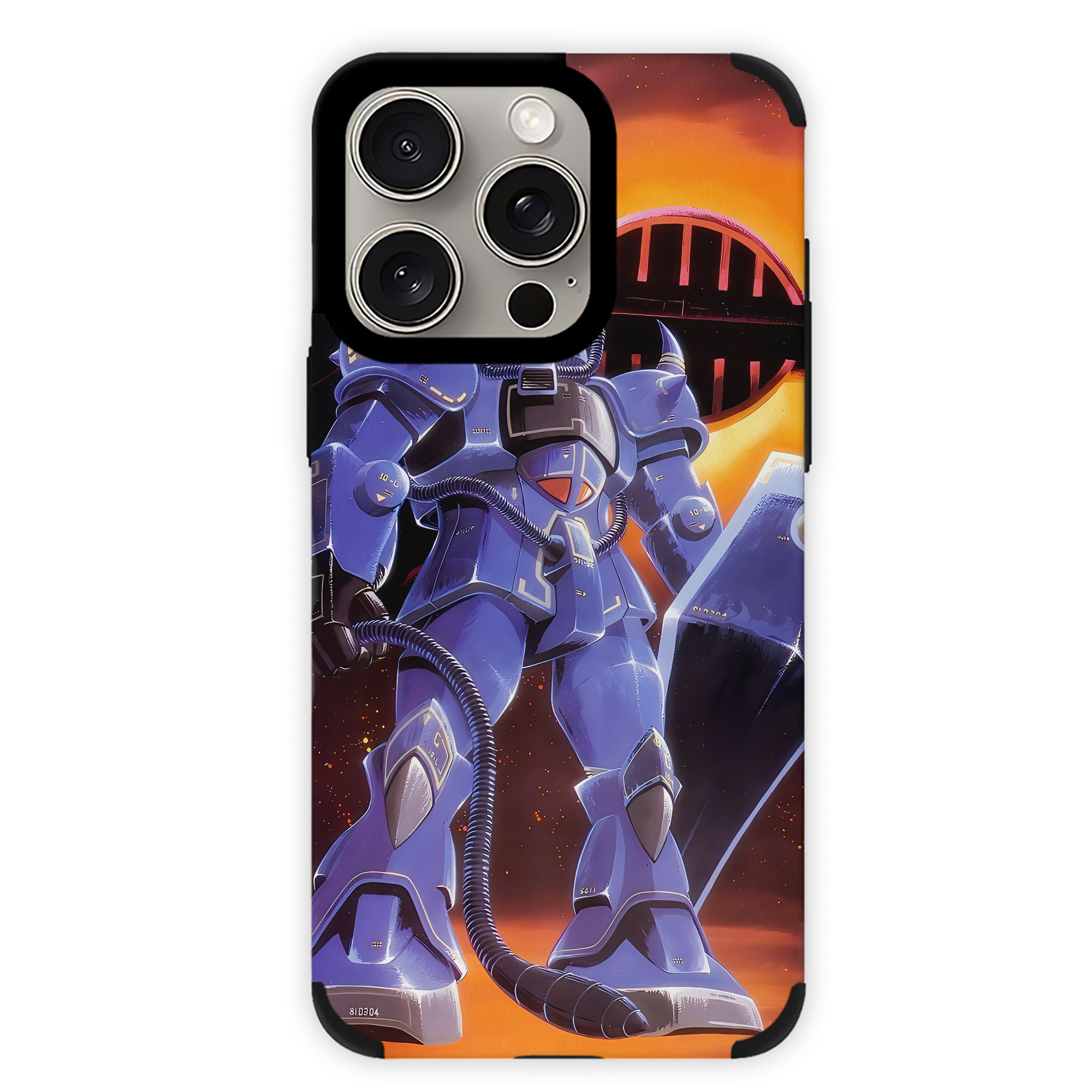 （画像用） 機動戦士ガンダム Mobile Suit Gundam 【iPhone15ProMax対応】 PUレザー スマホケース 耐衝撃＆黄変防止