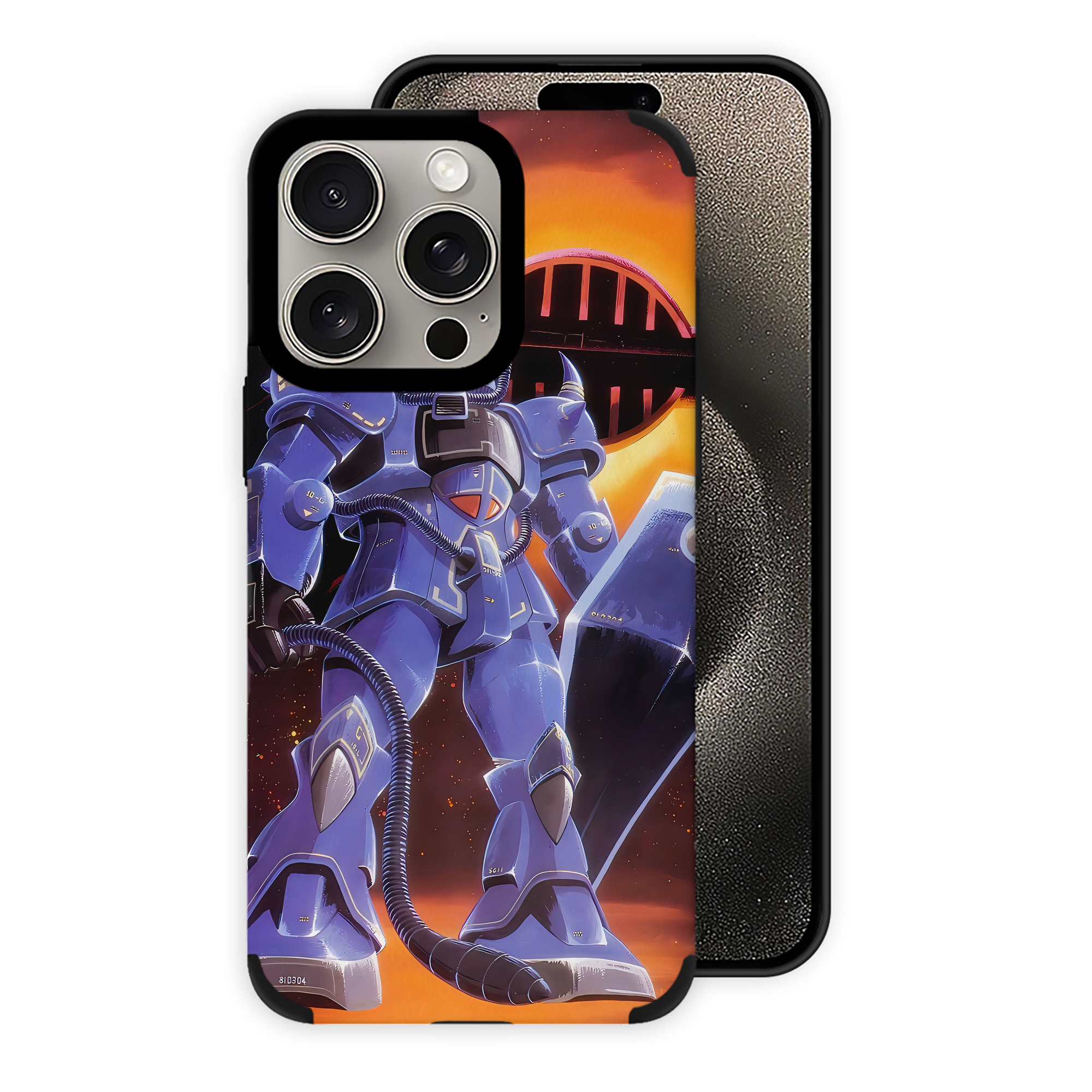 （画像用） 機動戦士ガンダム Mobile Suit Gundam 【iPhone15ProMax対応】 PUレザー スマホケース 耐衝撃＆黄変防止