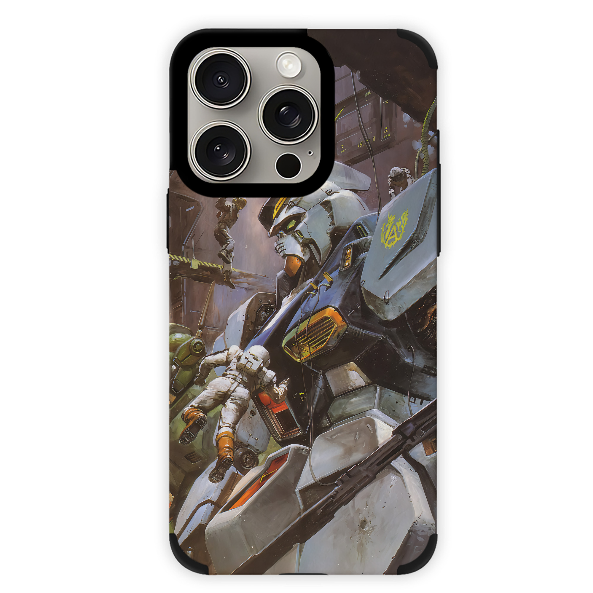 （画像用） 機動戦士ガンダム Mobile Suit Gundam 【iPhone15ProMax対応】 PUレザー スマホケース 耐衝撃＆黄変防止