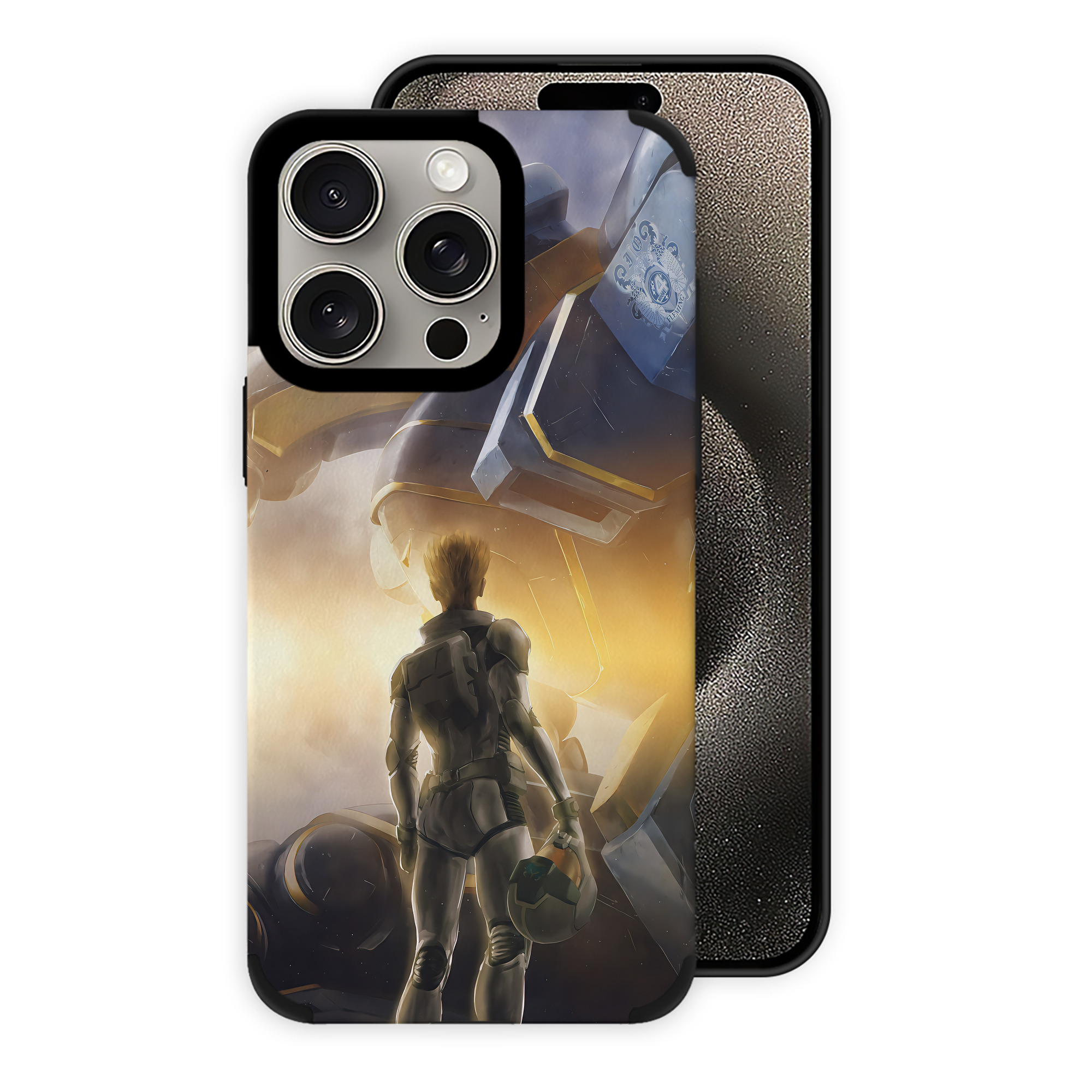 （画像用） 機動戦士ガンダム Mobile Suit Gundam 【iPhone15ProMax対応】 PUレザー スマホケース 耐衝撃＆黄変防止