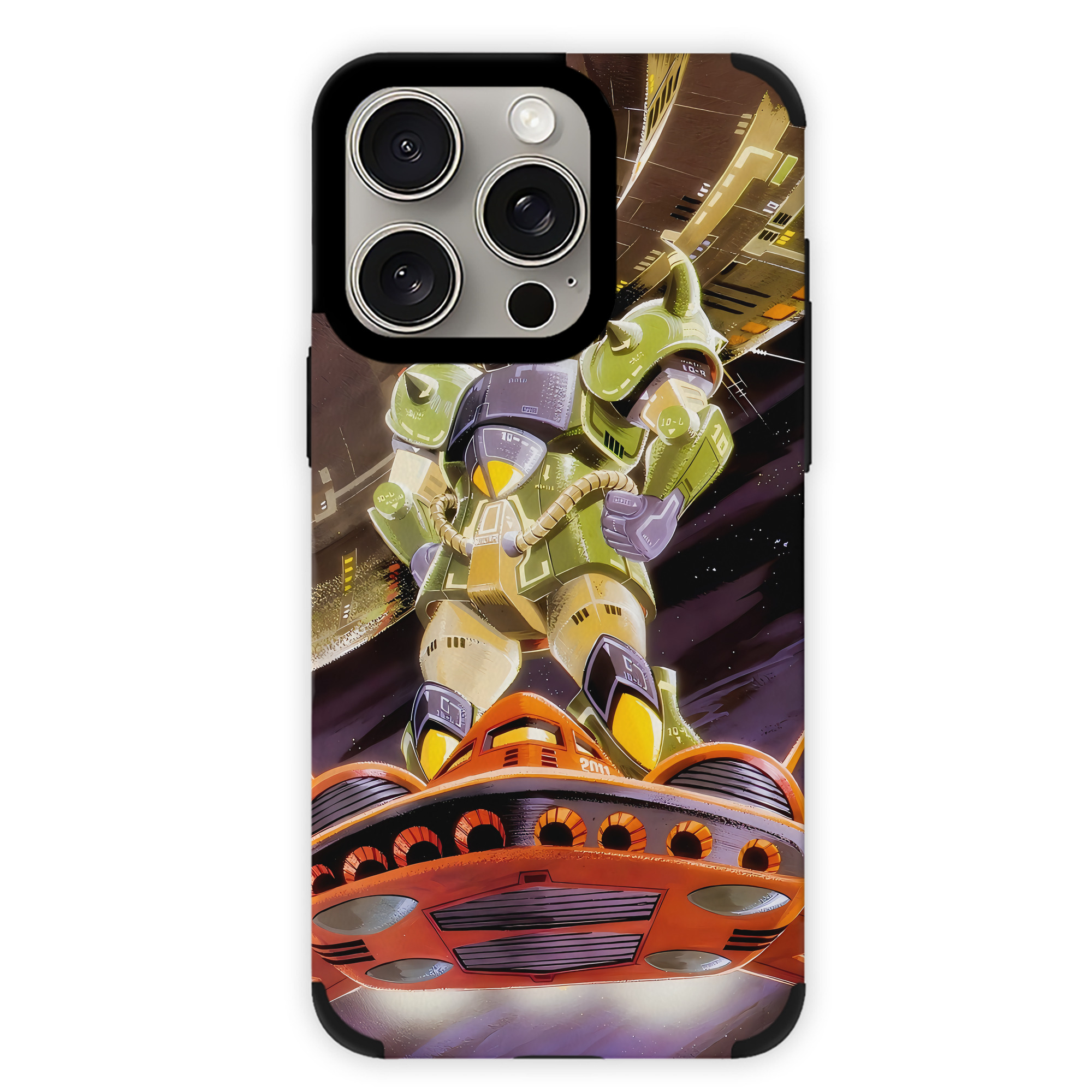 （画像用） 機動戦士ガンダム Mobile Suit Gundam 【iPhone15ProMax対応】 PUレザー スマホケース 耐衝撃＆黄変防止