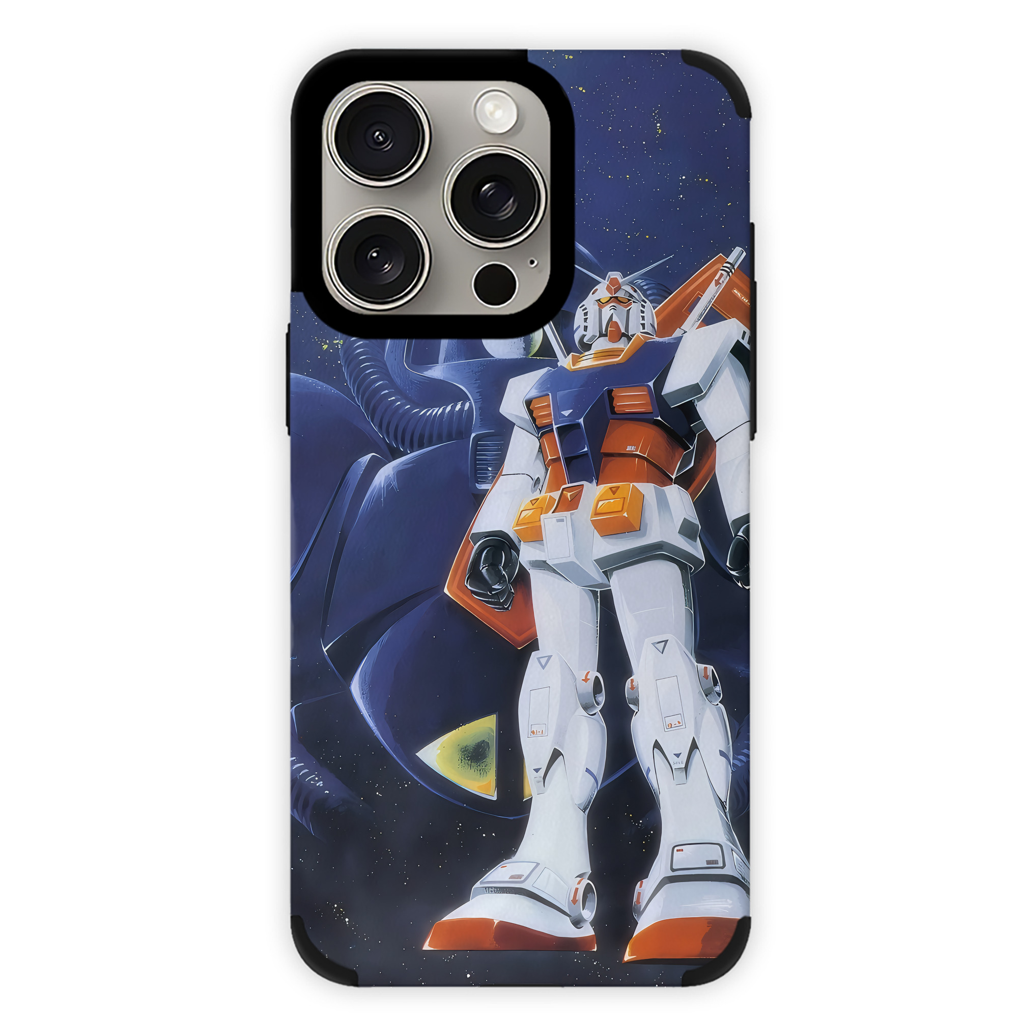 （画像用） 機動戦士ガンダム Mobile Suit Gundam 【iPhone15ProMax対応】 PUレザー スマホケース 耐衝撃＆黄変防止