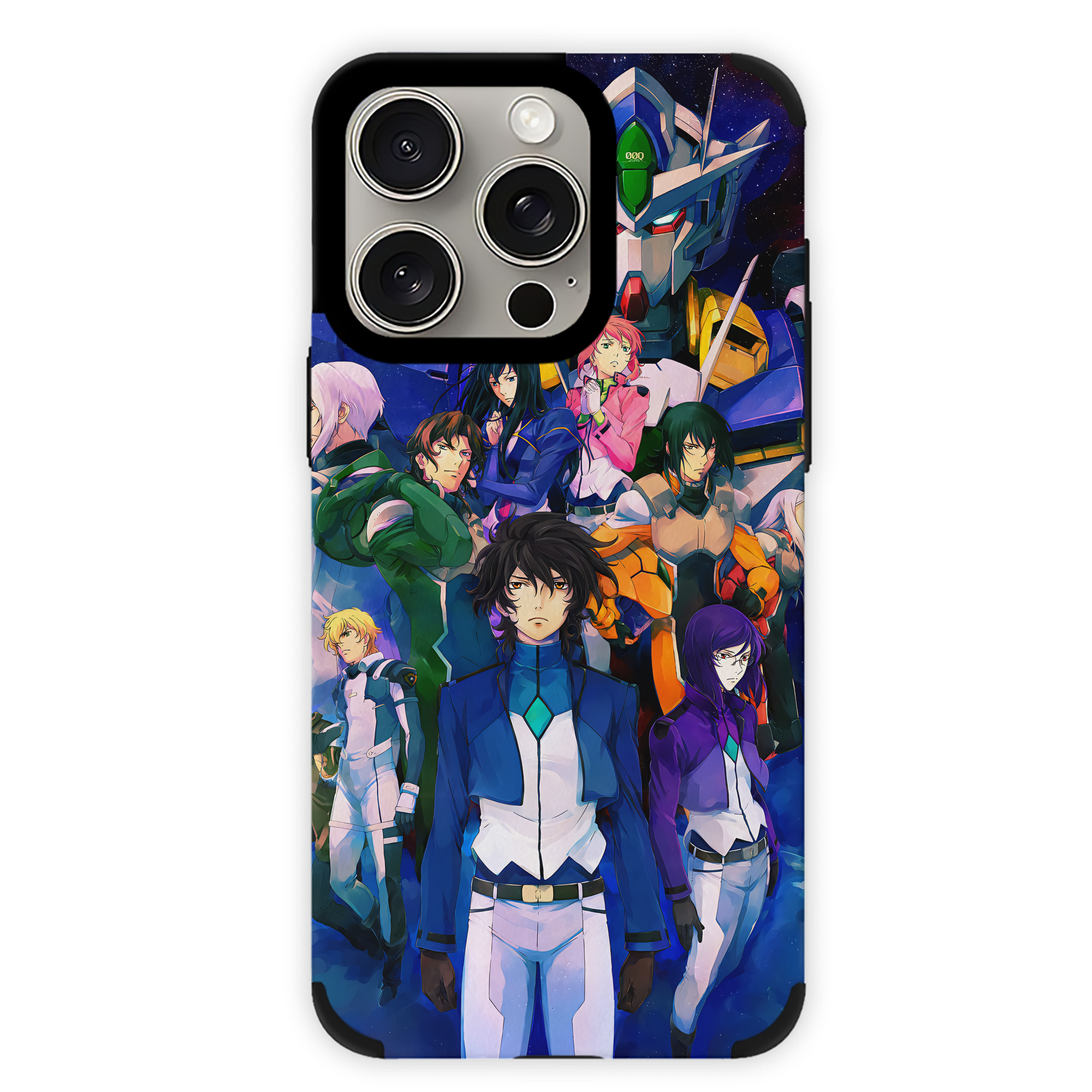 （画像用） 機動戦士ガンダム Mobile Suit Gundam 【iPhone15ProMax対応】 PUレザー スマホケース 耐衝撃＆黄変防止