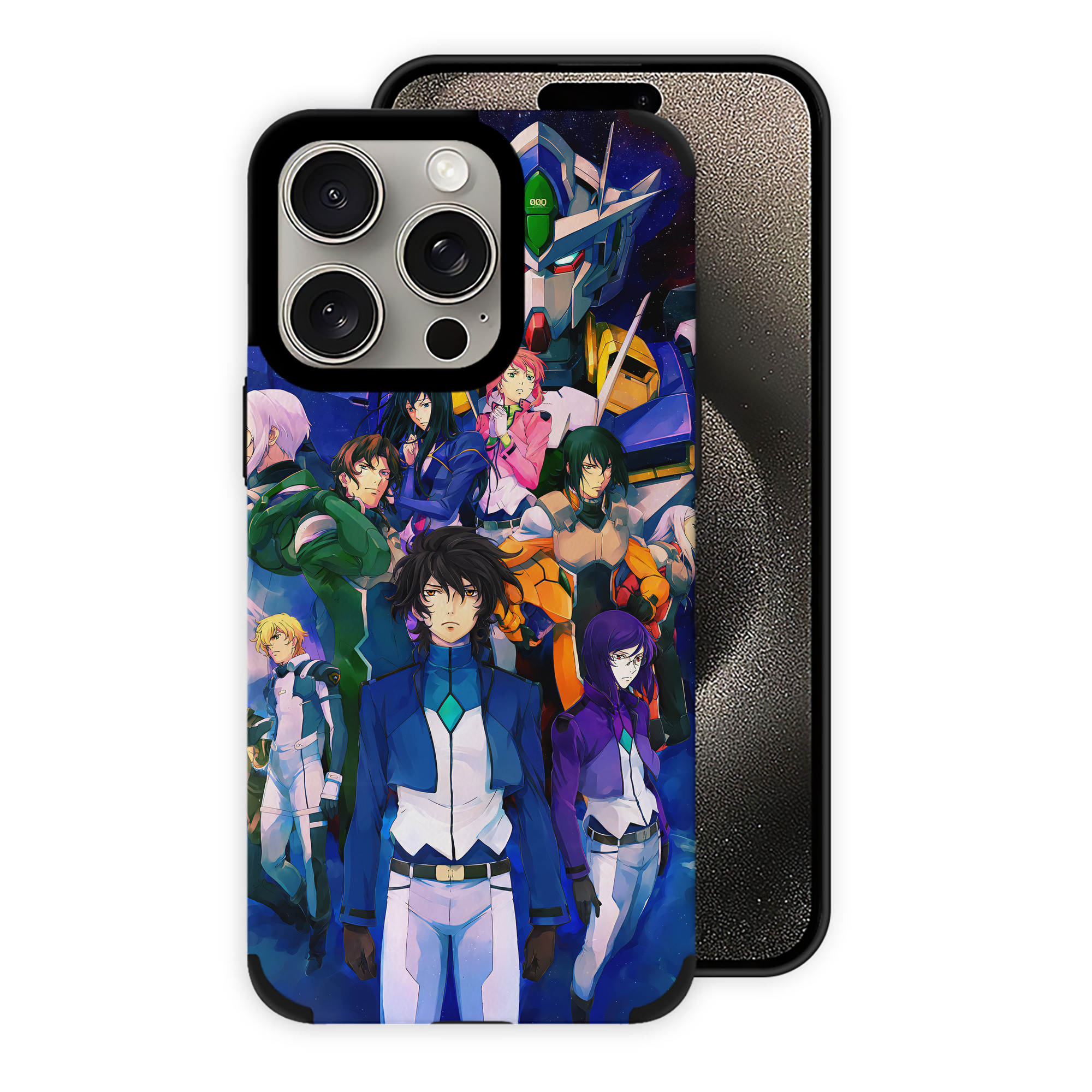 （画像用） 機動戦士ガンダム Mobile Suit Gundam 【iPhone15ProMax対応】 PUレザー スマホケース 耐衝撃＆黄変防止