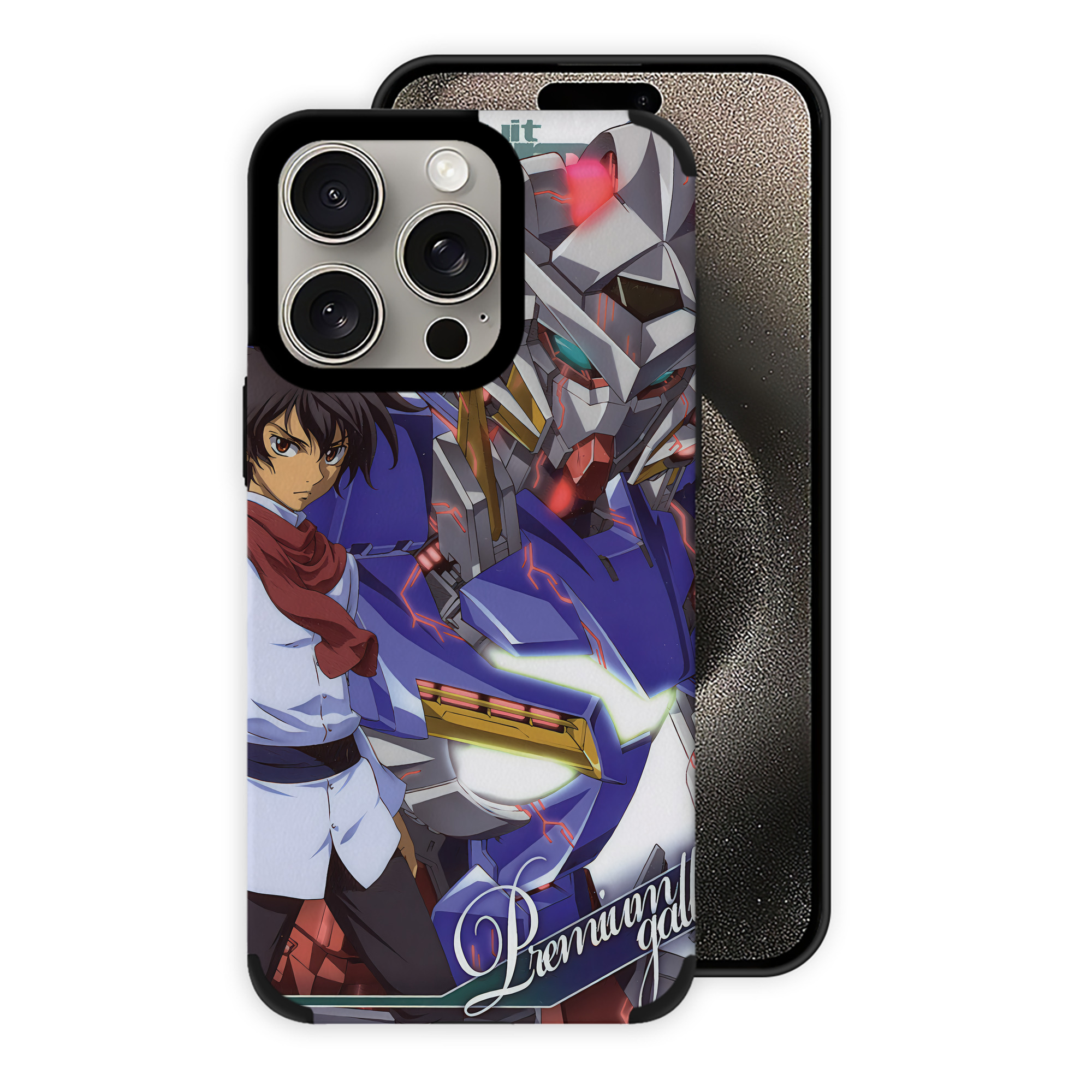 （画像用） 機動戦士ガンダム Mobile Suit Gundam 【iPhone15ProMax対応】 PUレザー スマホケース 耐衝撃＆黄変防止