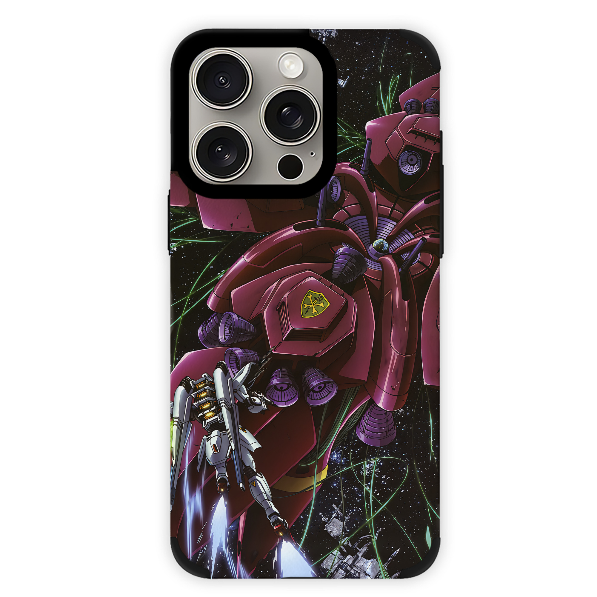 （画像用） 機動戦士ガンダム Mobile Suit Gundam 【iPhone15ProMax対応】 PUレザー スマホケース 耐衝撃＆黄変防止