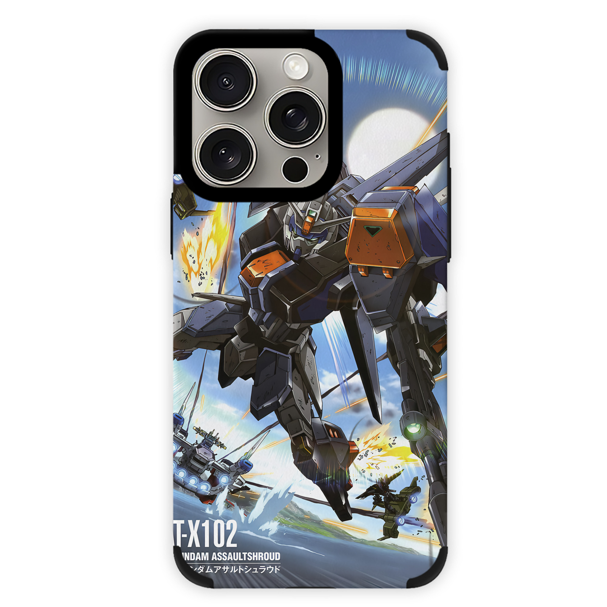（画像用） 機動戦士ガンダム Mobile Suit Gundam 【iPhone15ProMax対応】 PUレザー スマホケース 耐衝撃＆黄変防止