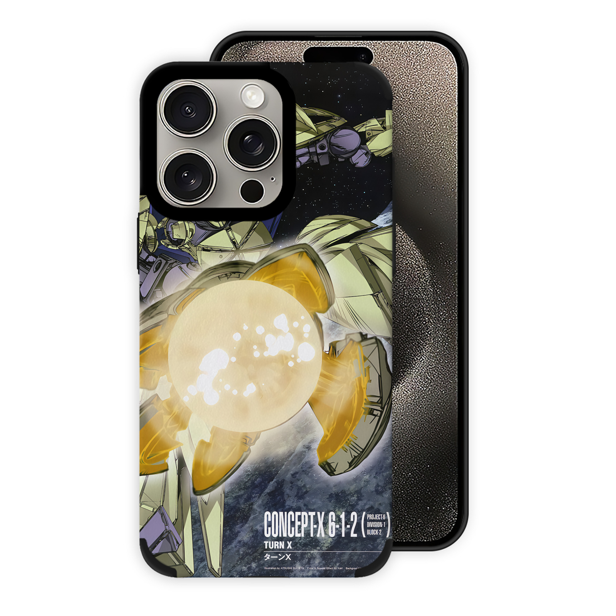 （画像用） 機動戦士ガンダム Mobile Suit Gundam 【iPhone15ProMax対応】 PUレザー スマホケース 耐衝撃＆黄変防止