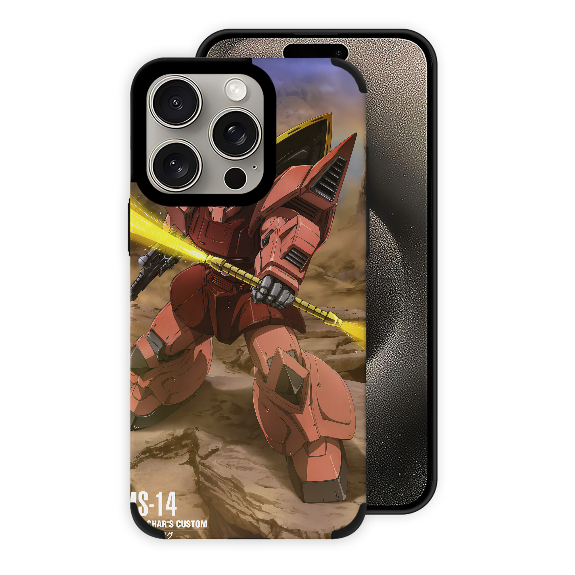 （画像用） 機動戦士ガンダム Mobile Suit Gundam 【iPhone15ProMax対応】 PUレザー スマホケース 耐衝撃＆黄変防止