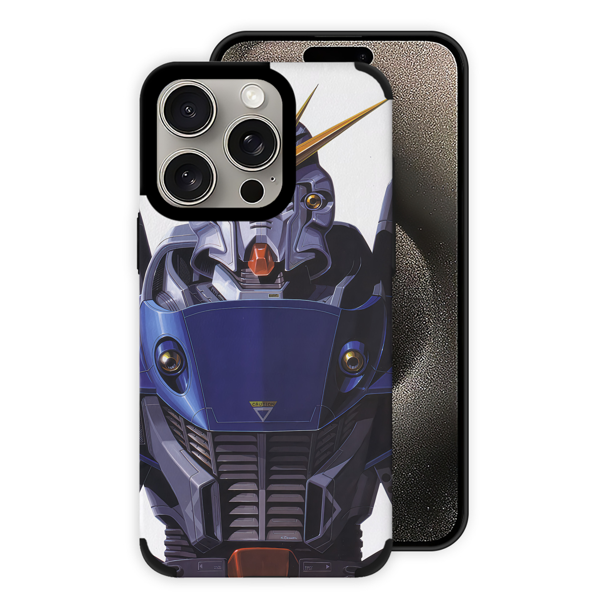 （画像用） 機動戦士ガンダム Mobile Suit Gundam 【iPhone15ProMax対応】 PUレザー スマホケース 耐衝撃＆黄変防止