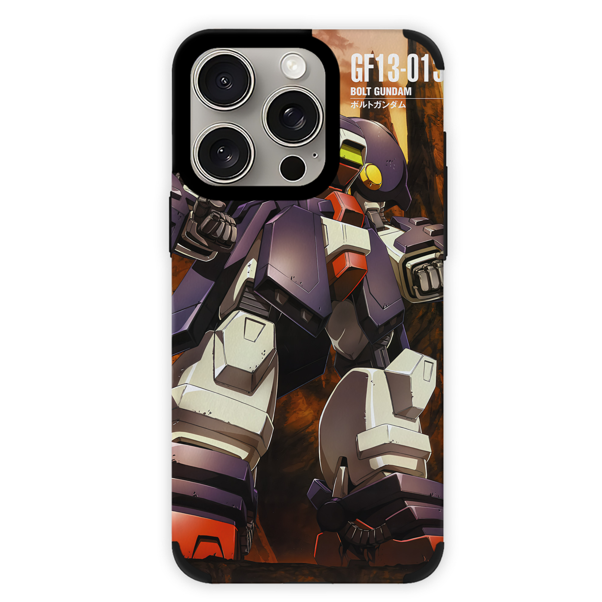 （画像用） 機動戦士ガンダム Mobile Suit Gundam 【iPhone15ProMax対応】 PUレザー スマホケース 耐衝撃＆黄変防止
