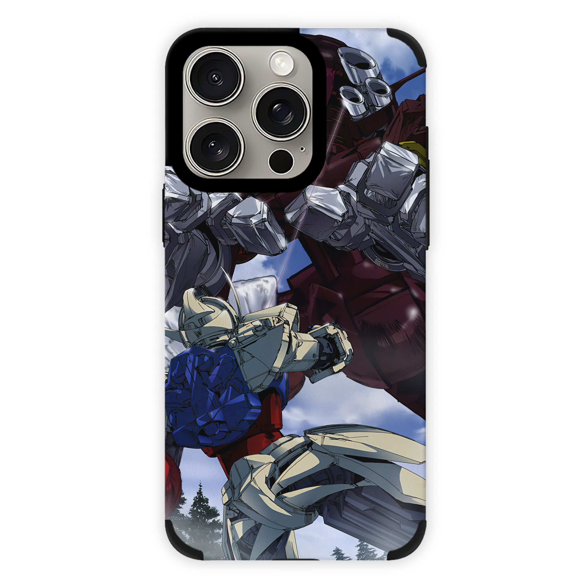 （画像用） 機動戦士ガンダム Mobile Suit Gundam 【iPhone15ProMax対応】 PUレザー スマホケース 耐衝撃＆黄変防止