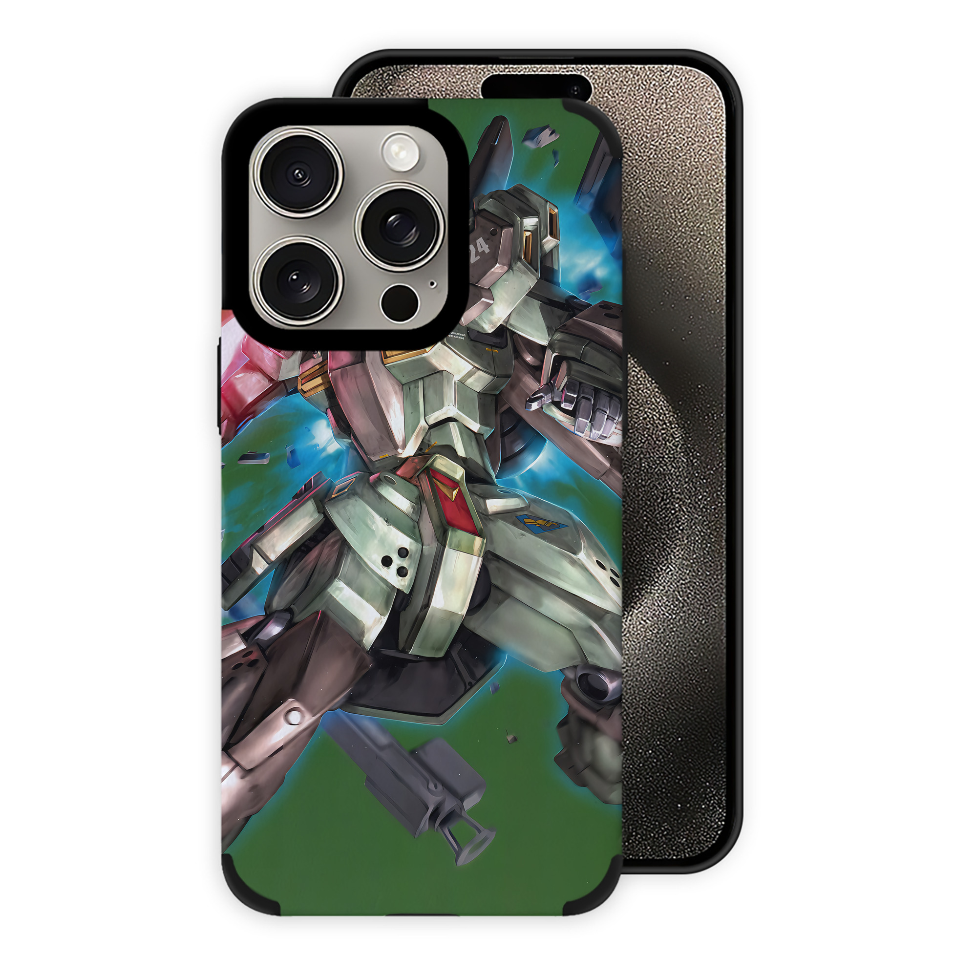 （画像用） 機動戦士ガンダム Mobile Suit Gundam 【iPhone15ProMax対応】 PUレザー スマホケース 耐衝撃＆黄変防止