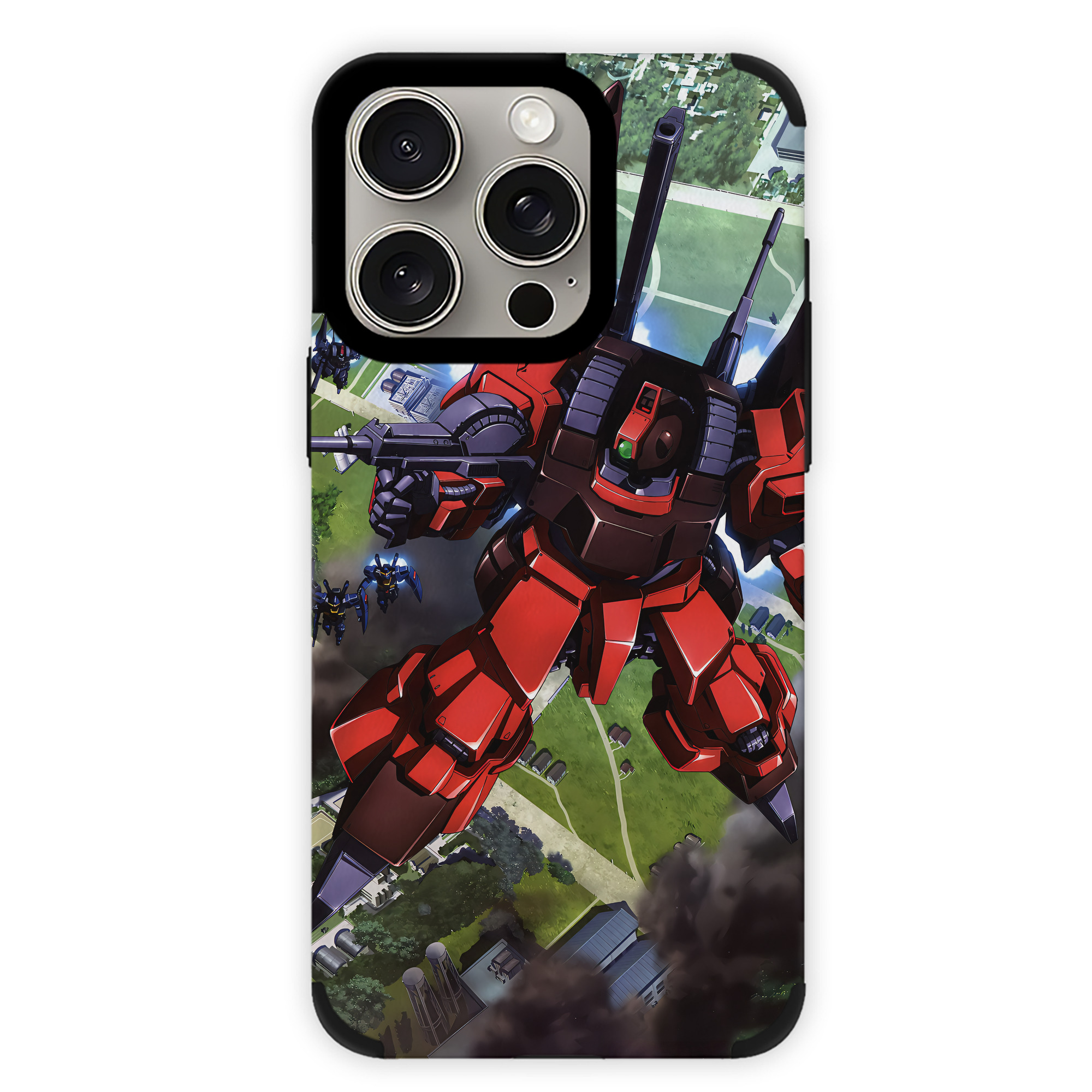 （画像用） 機動戦士ガンダム Mobile Suit Gundam 【iPhone15ProMax対応】 PUレザー スマホケース 耐衝撃＆黄変防止