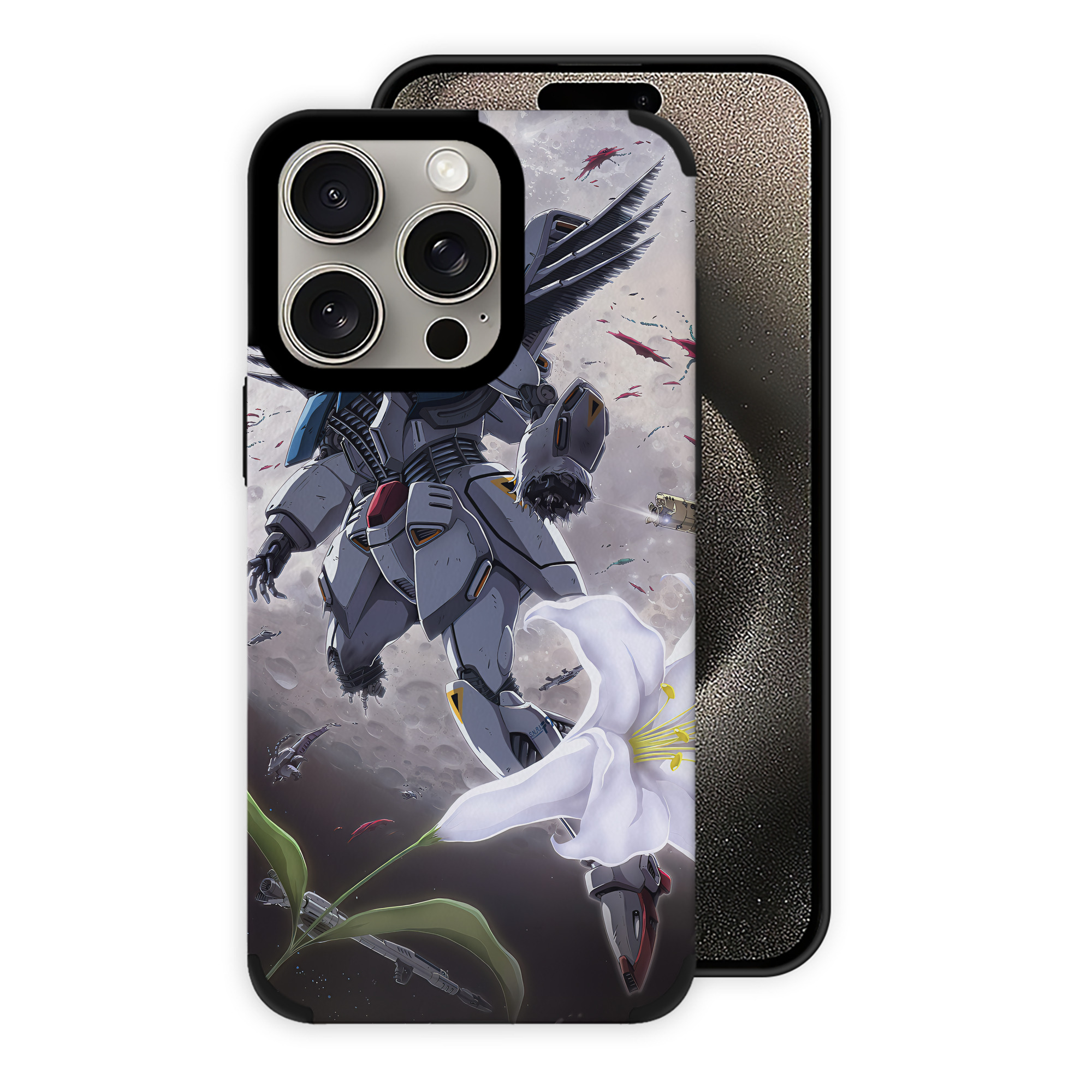 （画像用） 機動戦士ガンダム Mobile Suit Gundam 【iPhone15ProMax対応】 PUレザー スマホケース 耐衝撃＆黄変防止