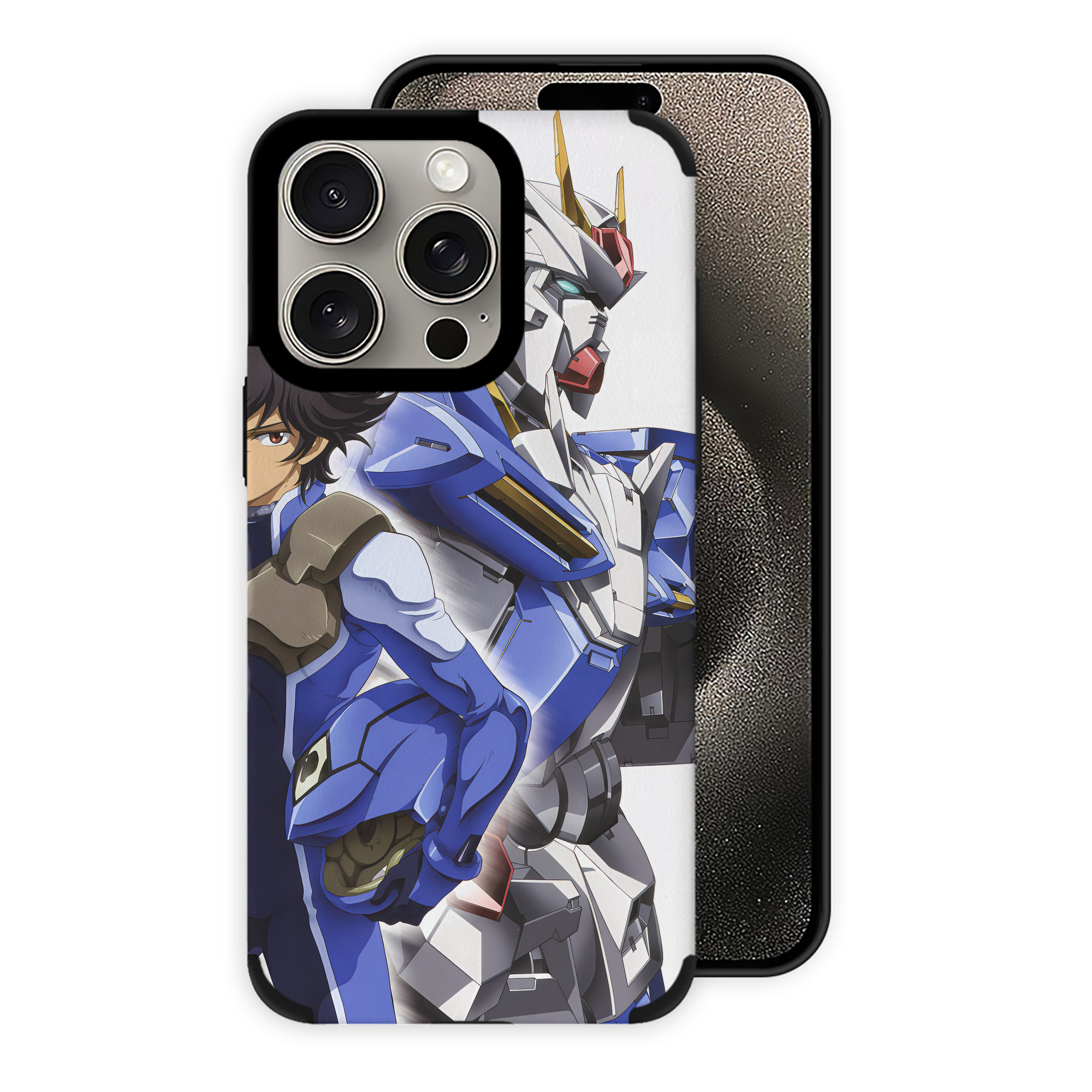（画像用） 機動戦士ガンダム Mobile Suit Gundam 【iPhone15ProMax対応】 PUレザー スマホケース 耐衝撃＆黄変防止