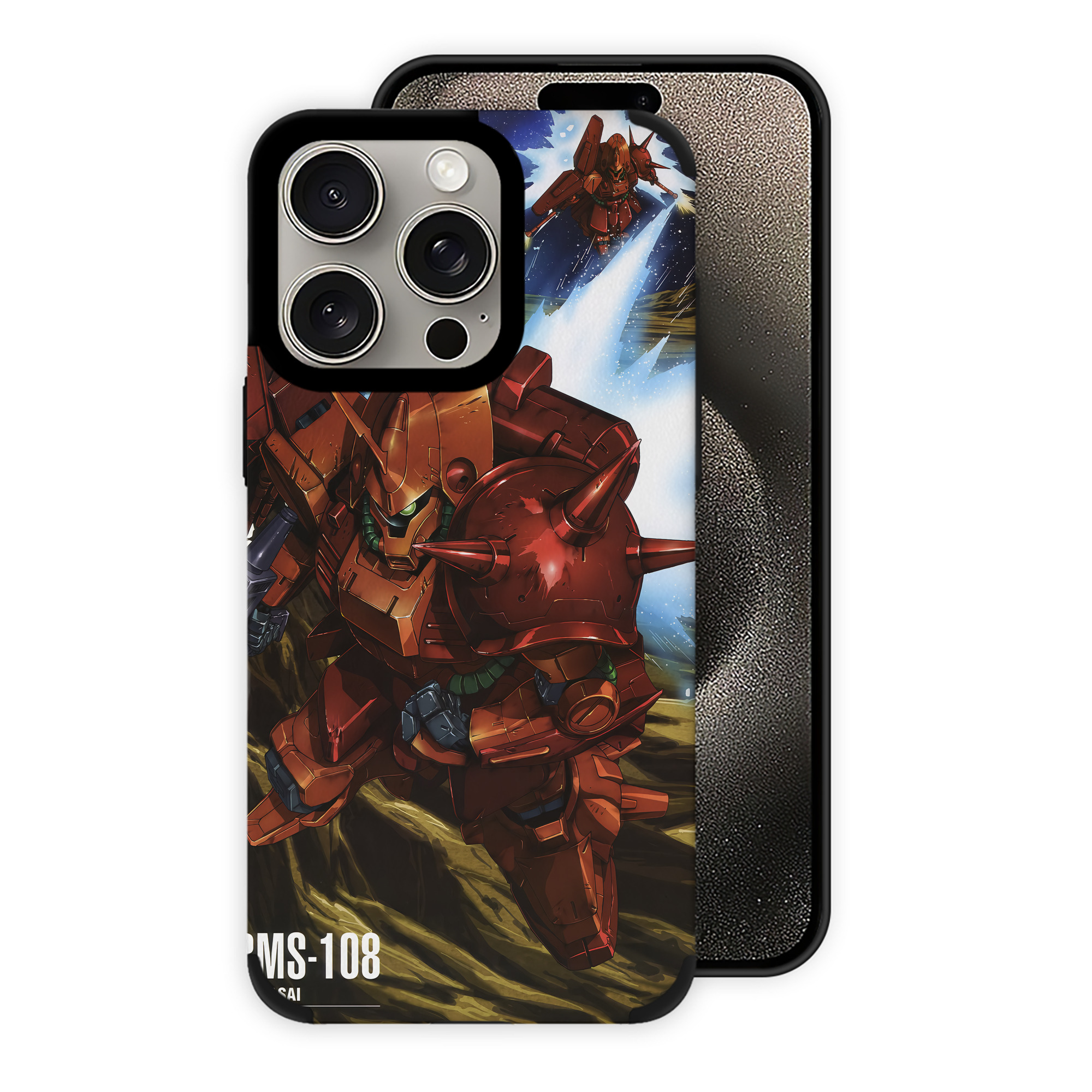 （画像用） 機動戦士ガンダム Mobile Suit Gundam 【iPhone15ProMax対応】 PUレザー スマホケース 耐衝撃＆黄変防止