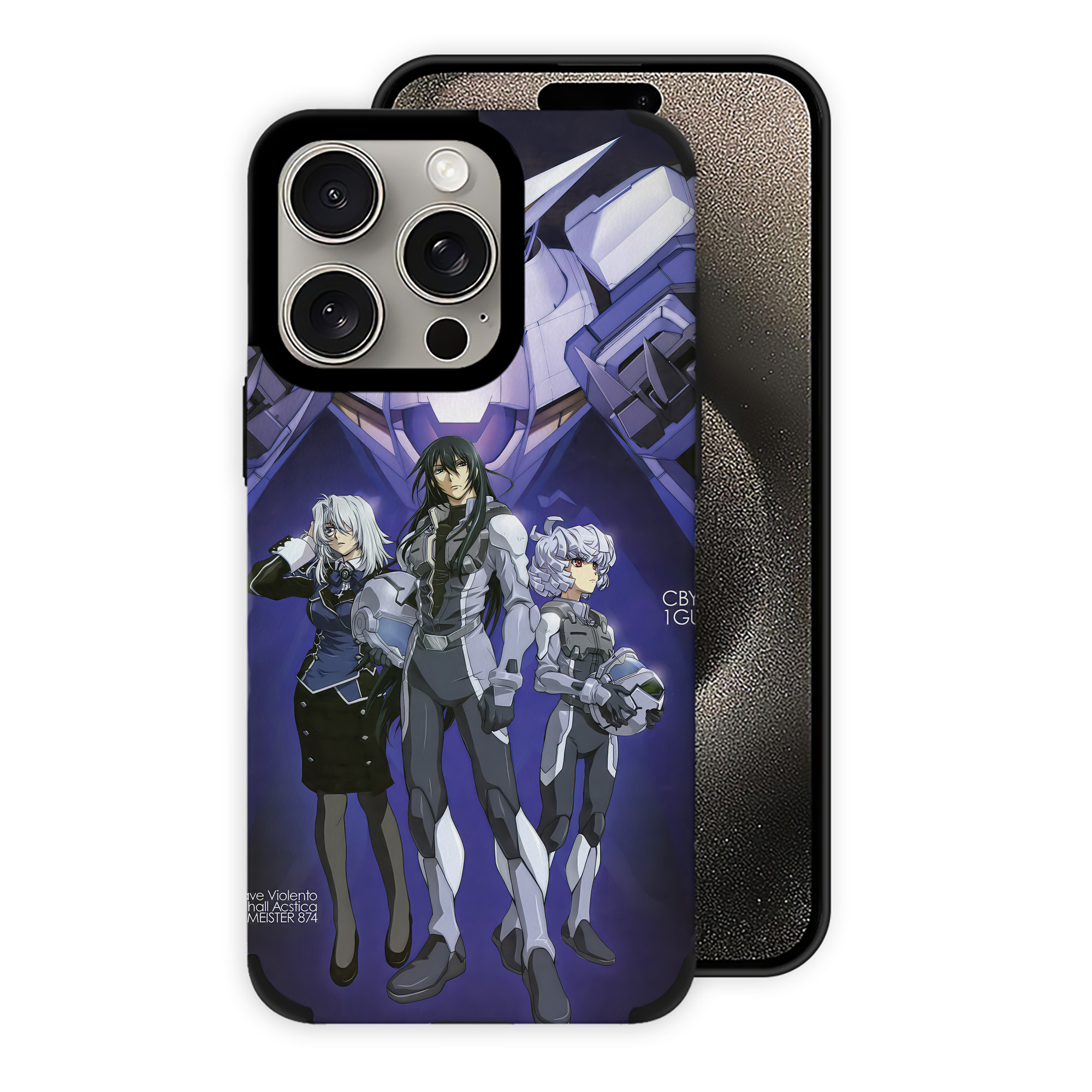 （画像用） 機動戦士ガンダム Mobile Suit Gundam 【iPhone15ProMax対応】 PUレザー スマホケース 耐衝撃＆黄変防止