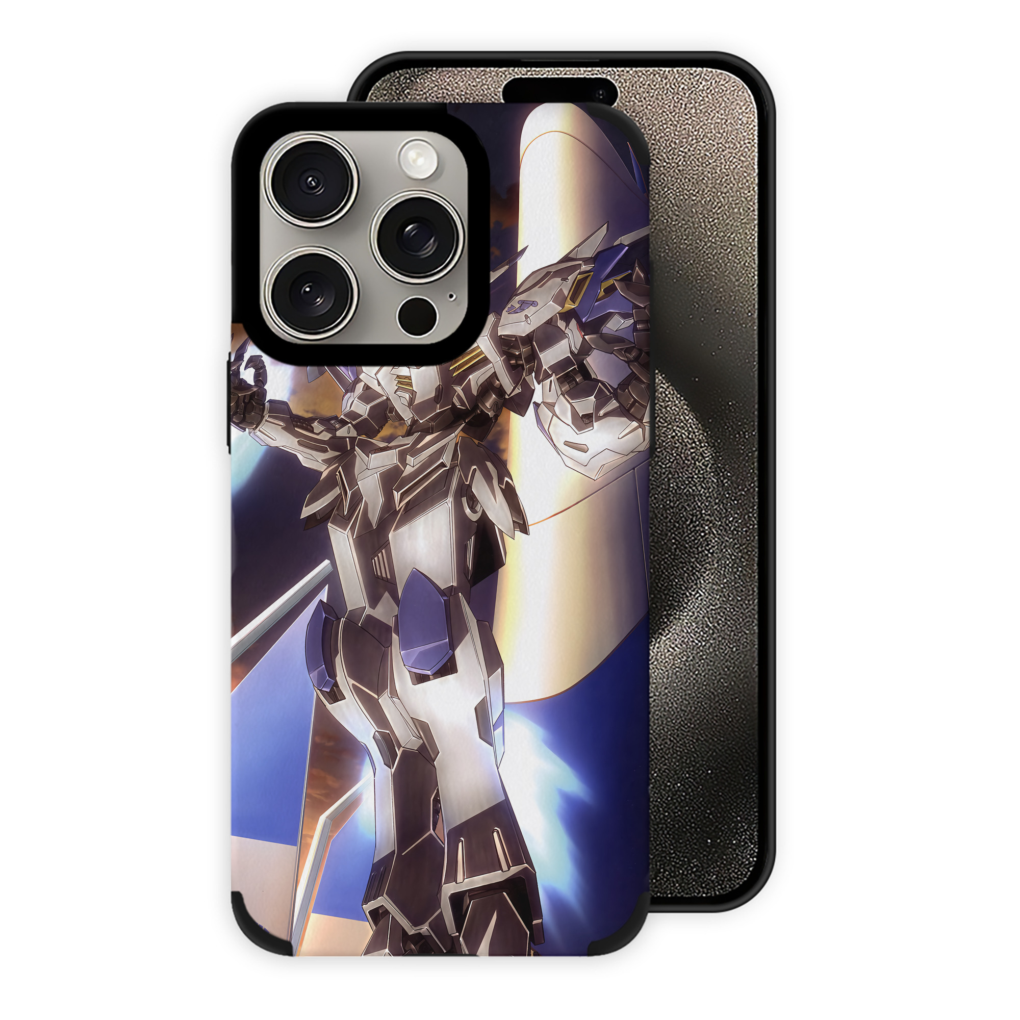 （画像用） 機動戦士ガンダム Mobile Suit Gundam 【iPhone15ProMax対応】 PUレザー スマホケース 耐衝撃＆黄変防止