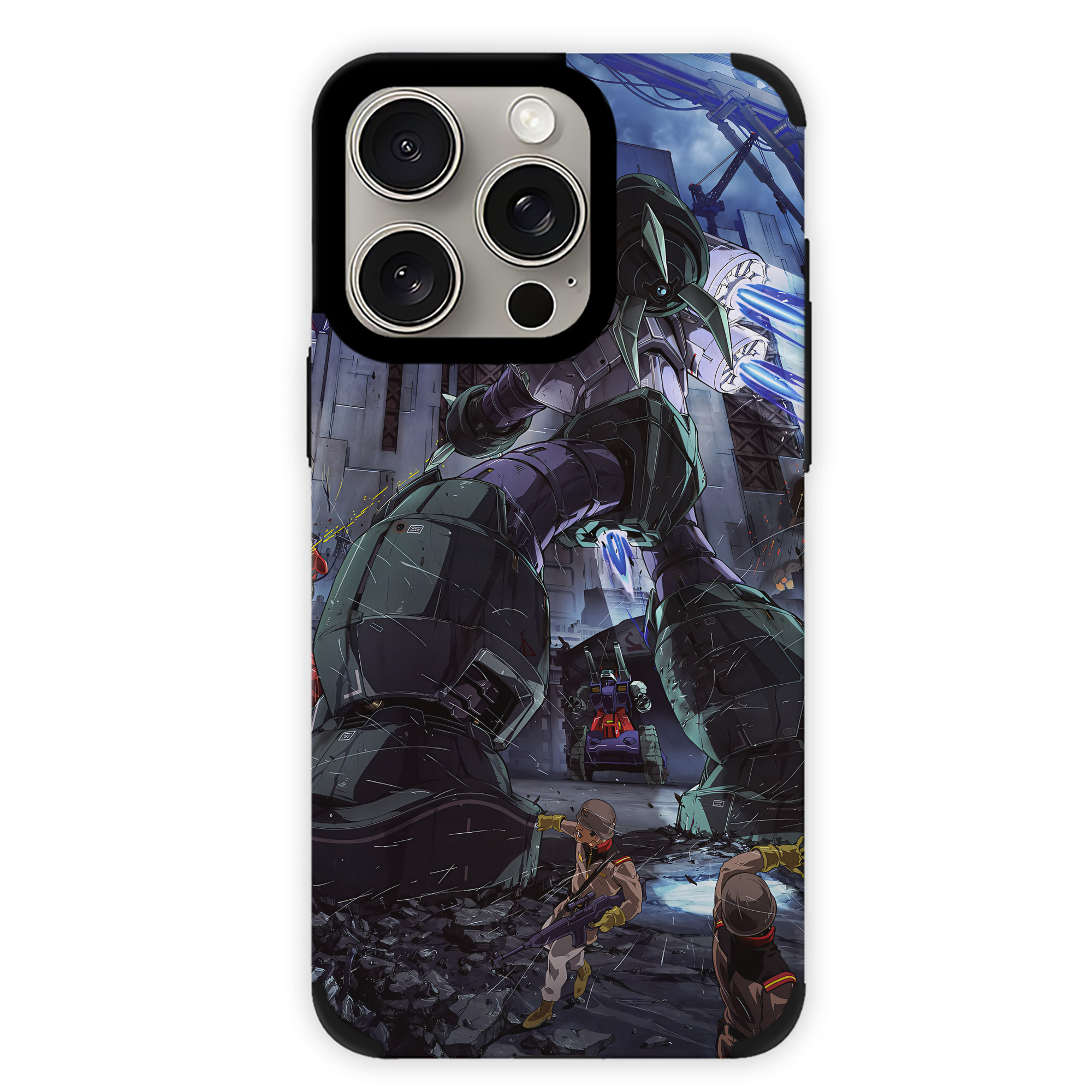 （画像用） 機動戦士ガンダム Mobile Suit Gundam 【iPhone15ProMax対応】 PUレザー スマホケース 耐衝撃＆黄変防止