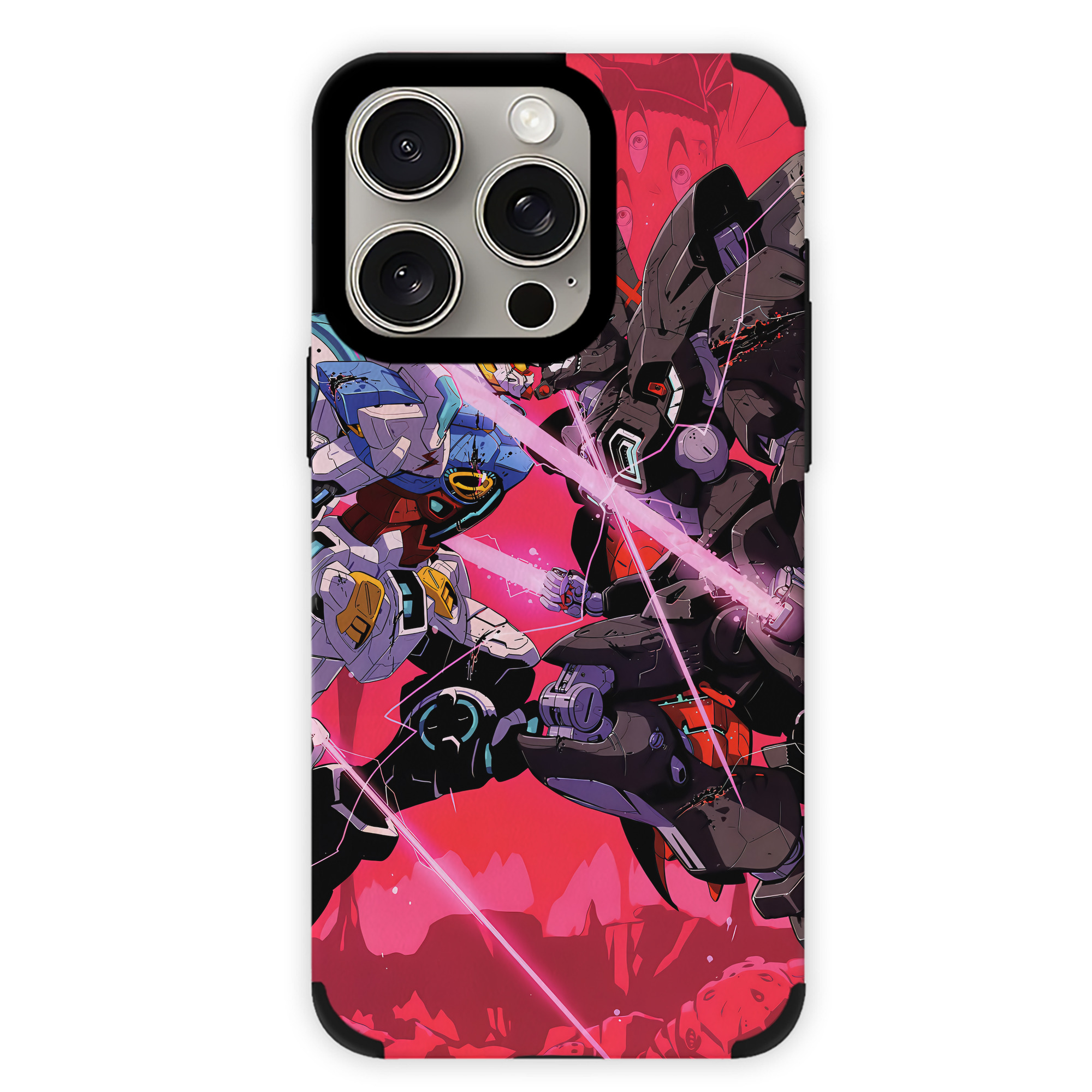 （画像用） 機動戦士ガンダム Mobile Suit Gundam 【iPhone15ProMax対応】 PUレザー スマホケース 耐衝撃＆黄変防止