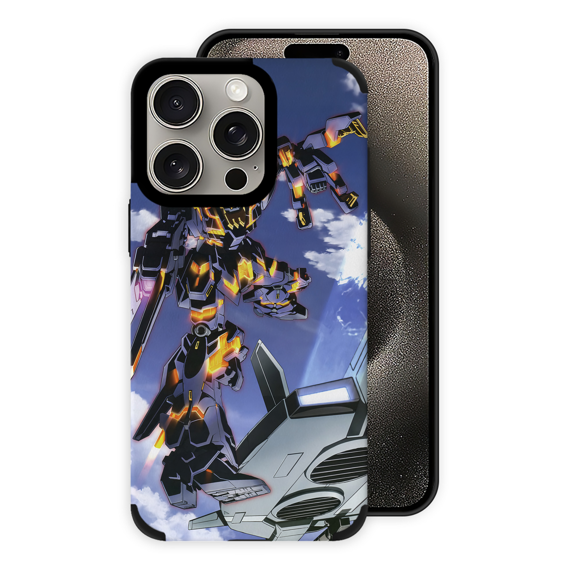 （画像用） 機動戦士ガンダム Mobile Suit Gundam 【iPhone15ProMax対応】 PUレザー スマホケース 耐衝撃＆黄変防止