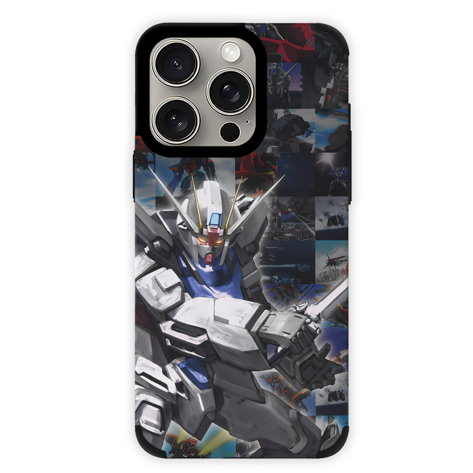 （画像用） 機動戦士ガンダム Mobile Suit Gundam 【iPhone15ProMax対応】 PUレザー スマホケース 耐衝撃＆黄変防止