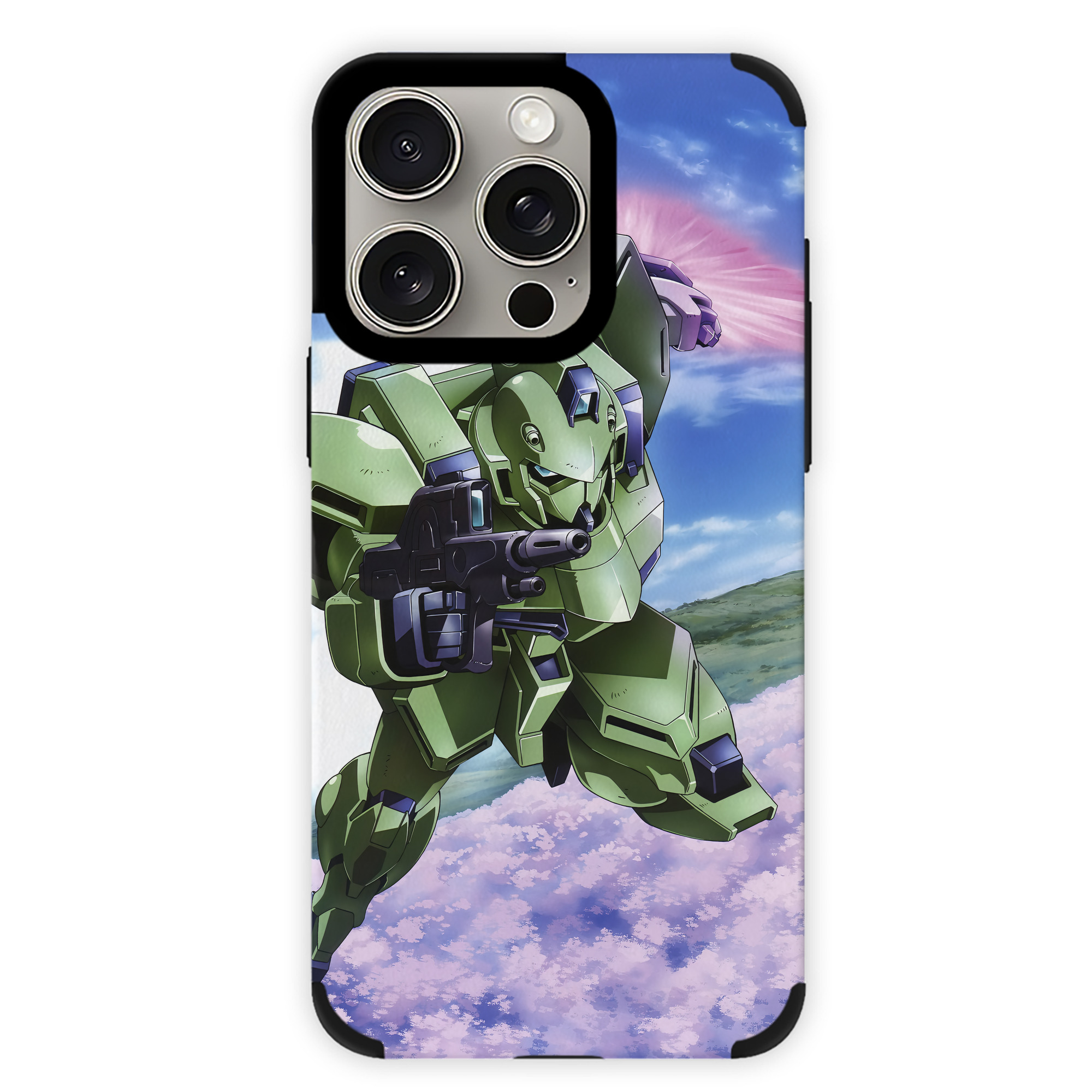 （画像用） 機動戦士ガンダム Mobile Suit Gundam 【iPhone15ProMax対応】 PUレザー スマホケース 耐衝撃＆黄変防止
