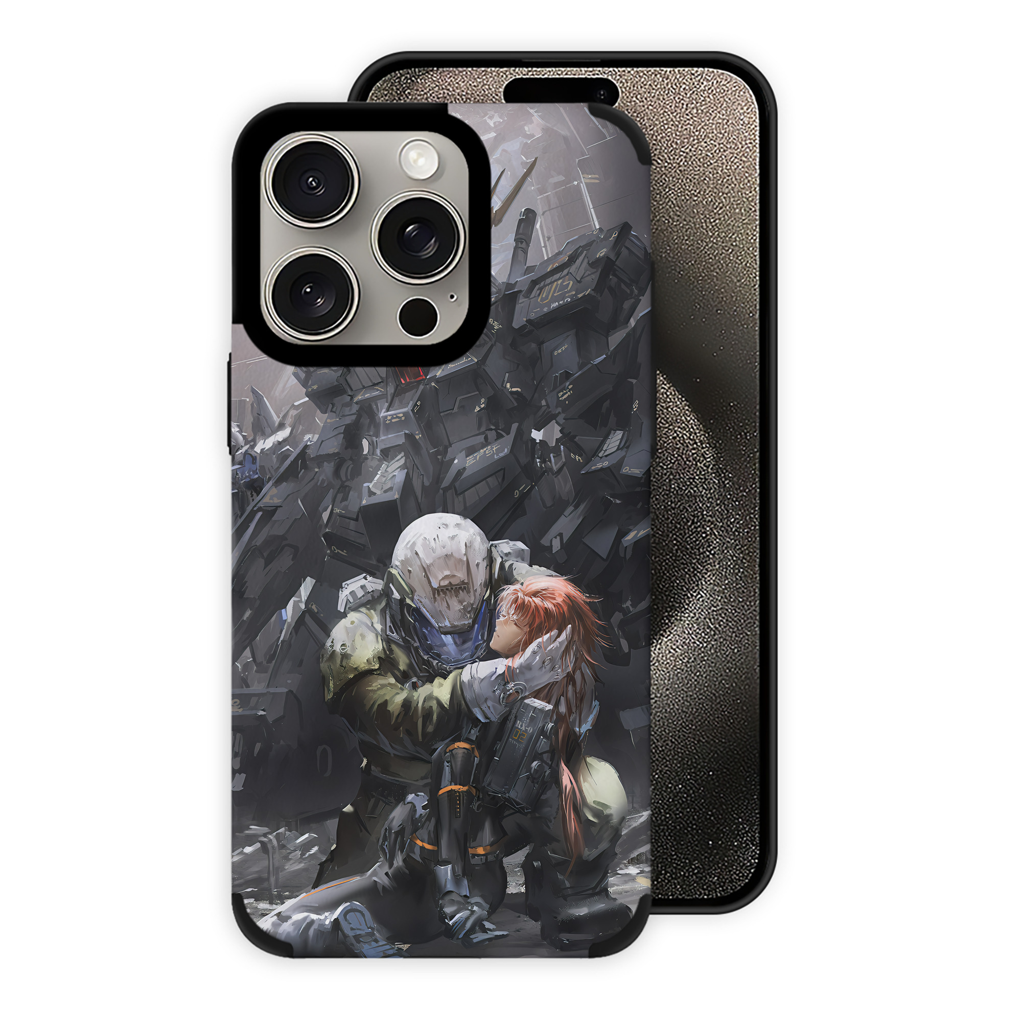 （画像用） 機動戦士ガンダム Mobile Suit Gundam 【iPhone15ProMax対応】 PUレザー スマホケース 耐衝撃＆黄変防止