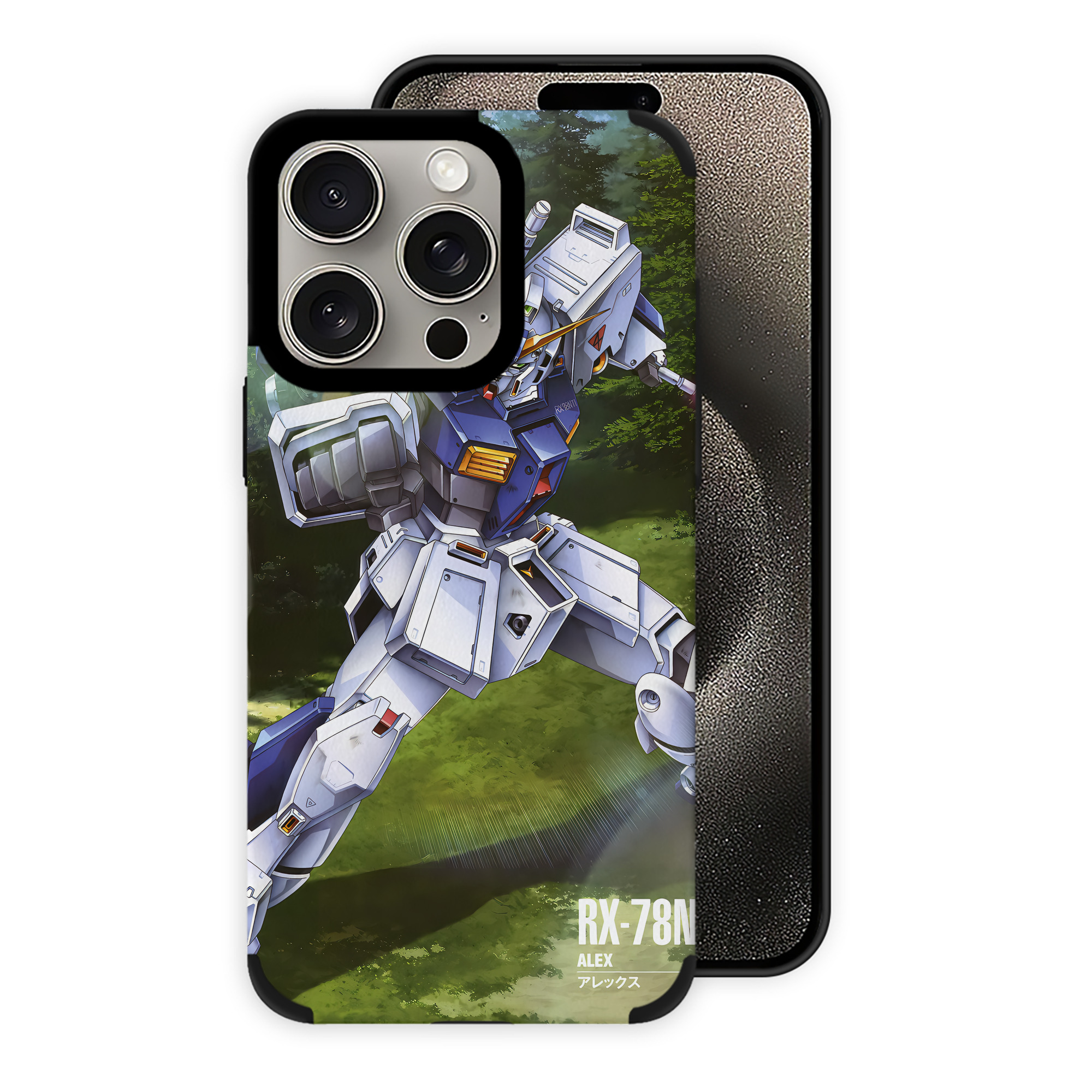 （画像用） 機動戦士ガンダム Mobile Suit Gundam 【iPhone15ProMax対応】 PUレザー スマホケース 耐衝撃＆黄変防止