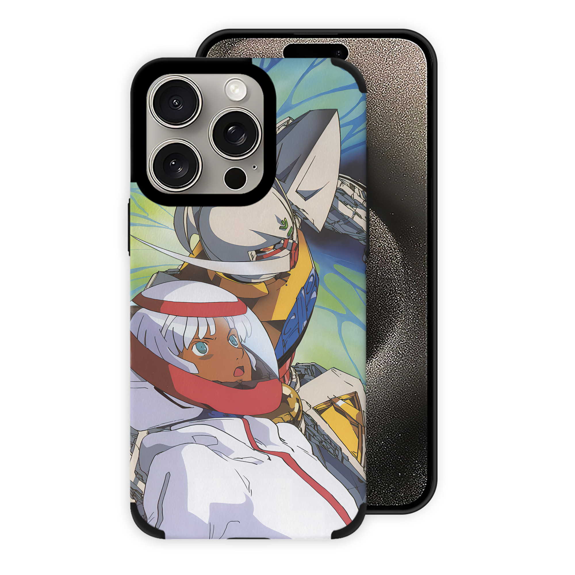 （画像用） 機動戦士ガンダム Mobile Suit Gundam 【iPhone15ProMax対応】 PUレザー スマホケース 耐衝撃＆黄変防止