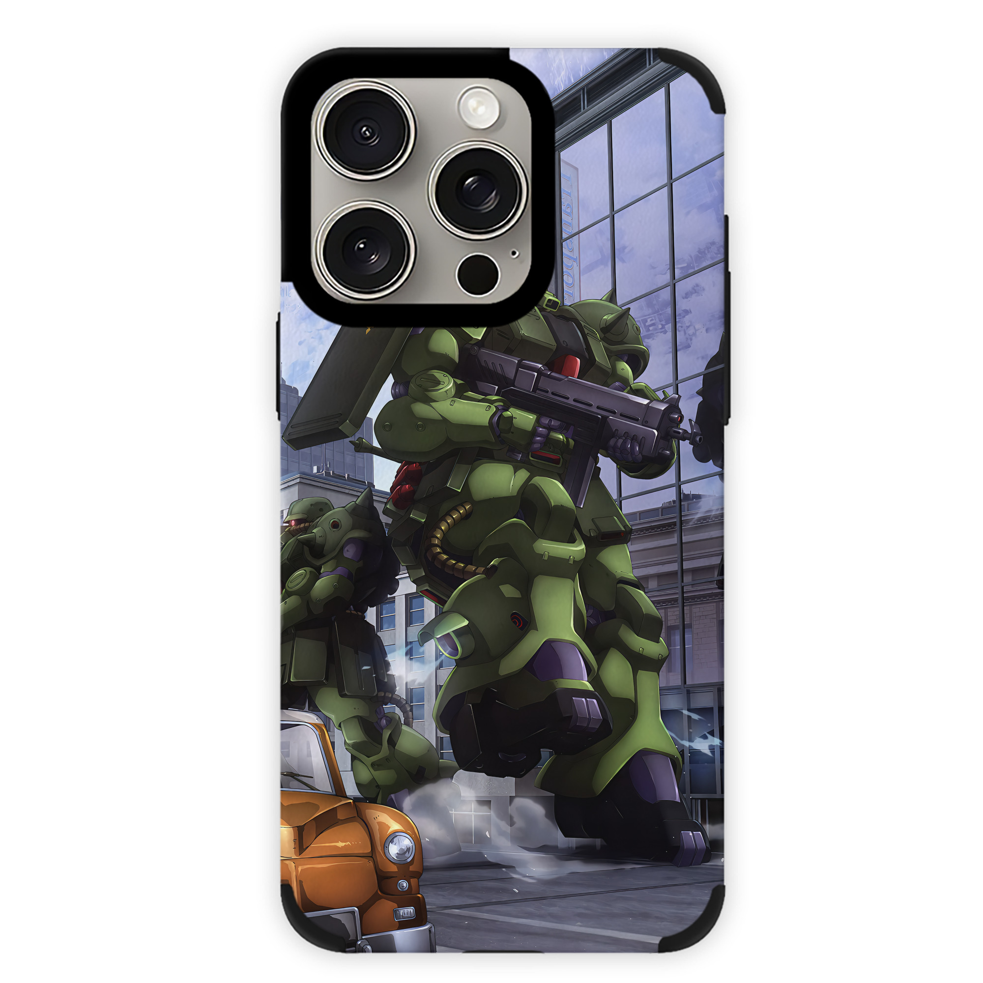 （画像用） 機動戦士ガンダム Mobile Suit Gundam 【iPhone15ProMax対応】 PUレザー スマホケース 耐衝撃＆黄変防止