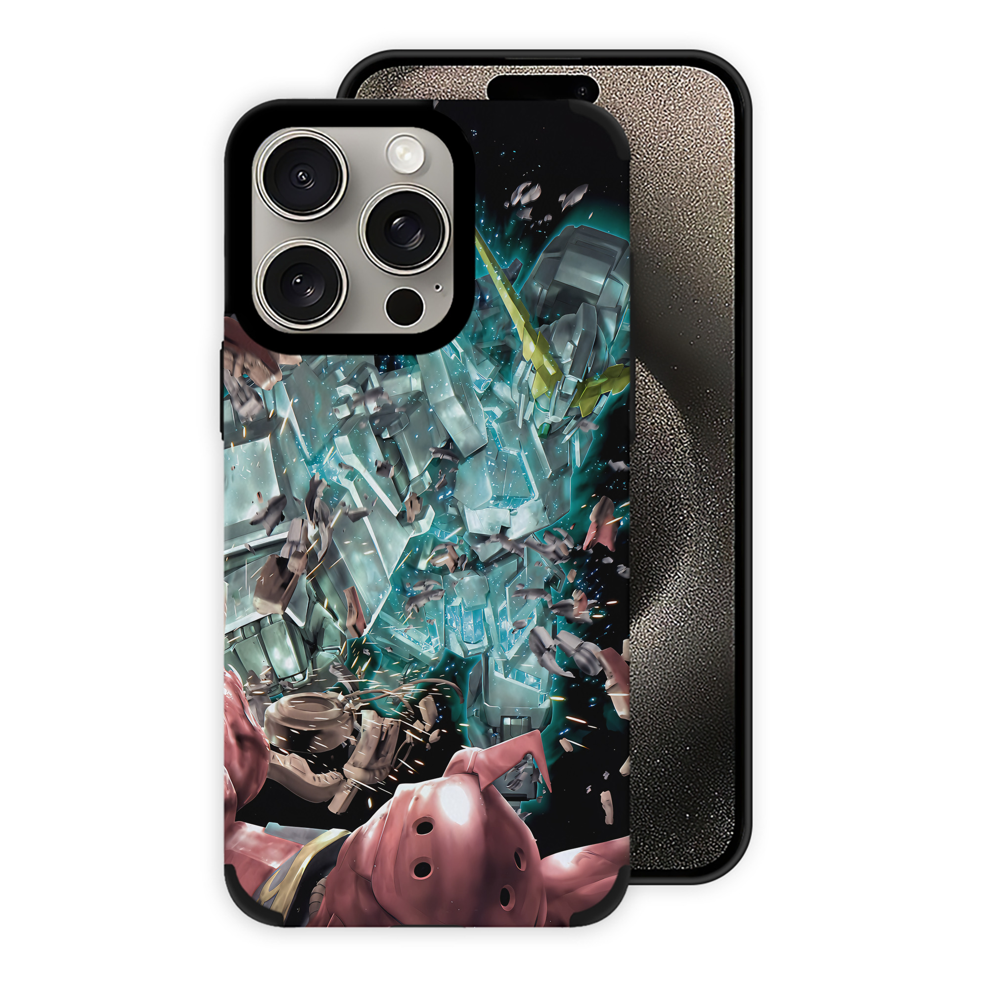 （画像用） 機動戦士ガンダム Mobile Suit Gundam 【iPhone15ProMax対応】 PUレザー スマホケース 耐衝撃＆黄変防止