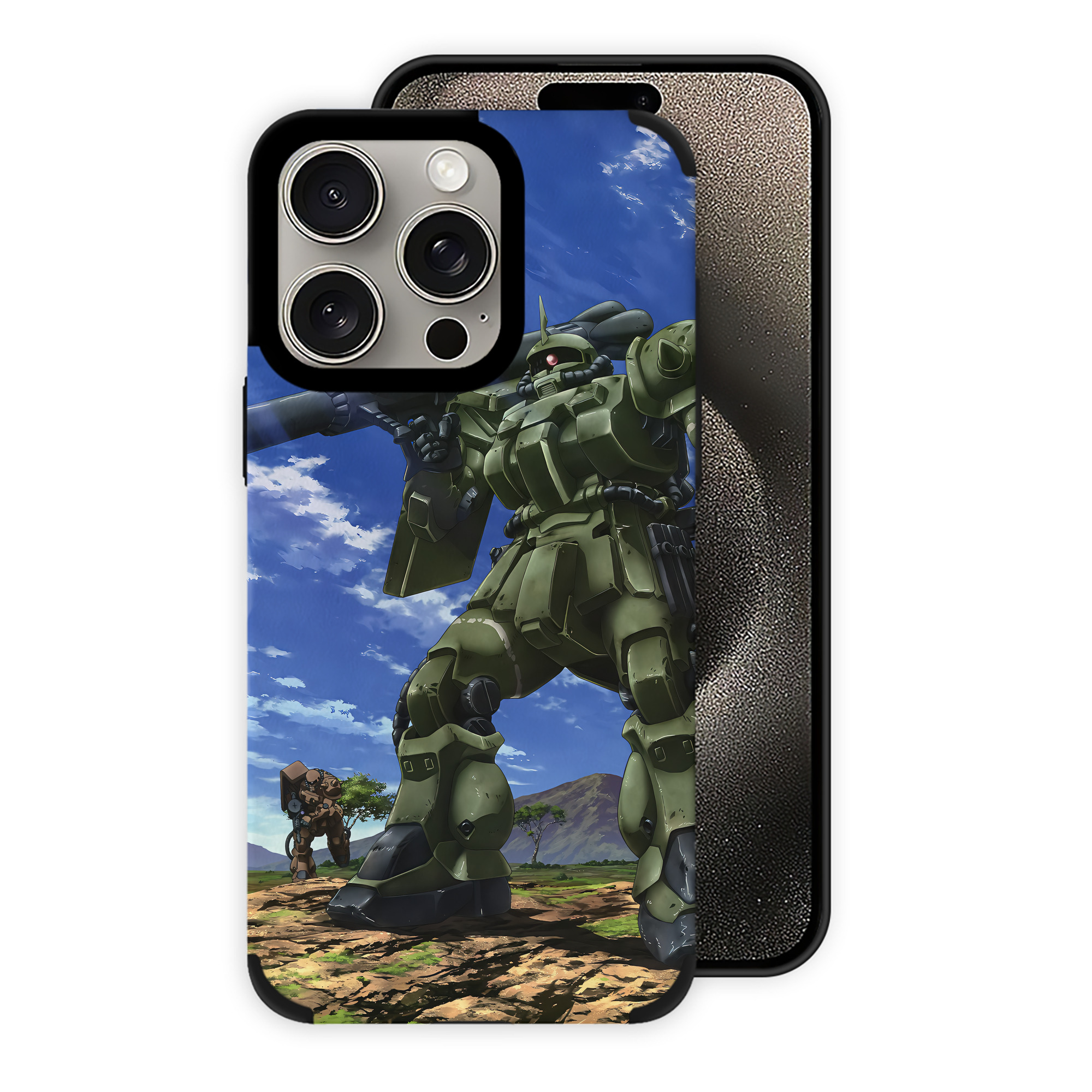 （画像用） 機動戦士ガンダム Mobile Suit Gundam 【iPhone15ProMax対応】 PUレザー スマホケース 耐衝撃＆黄変防止