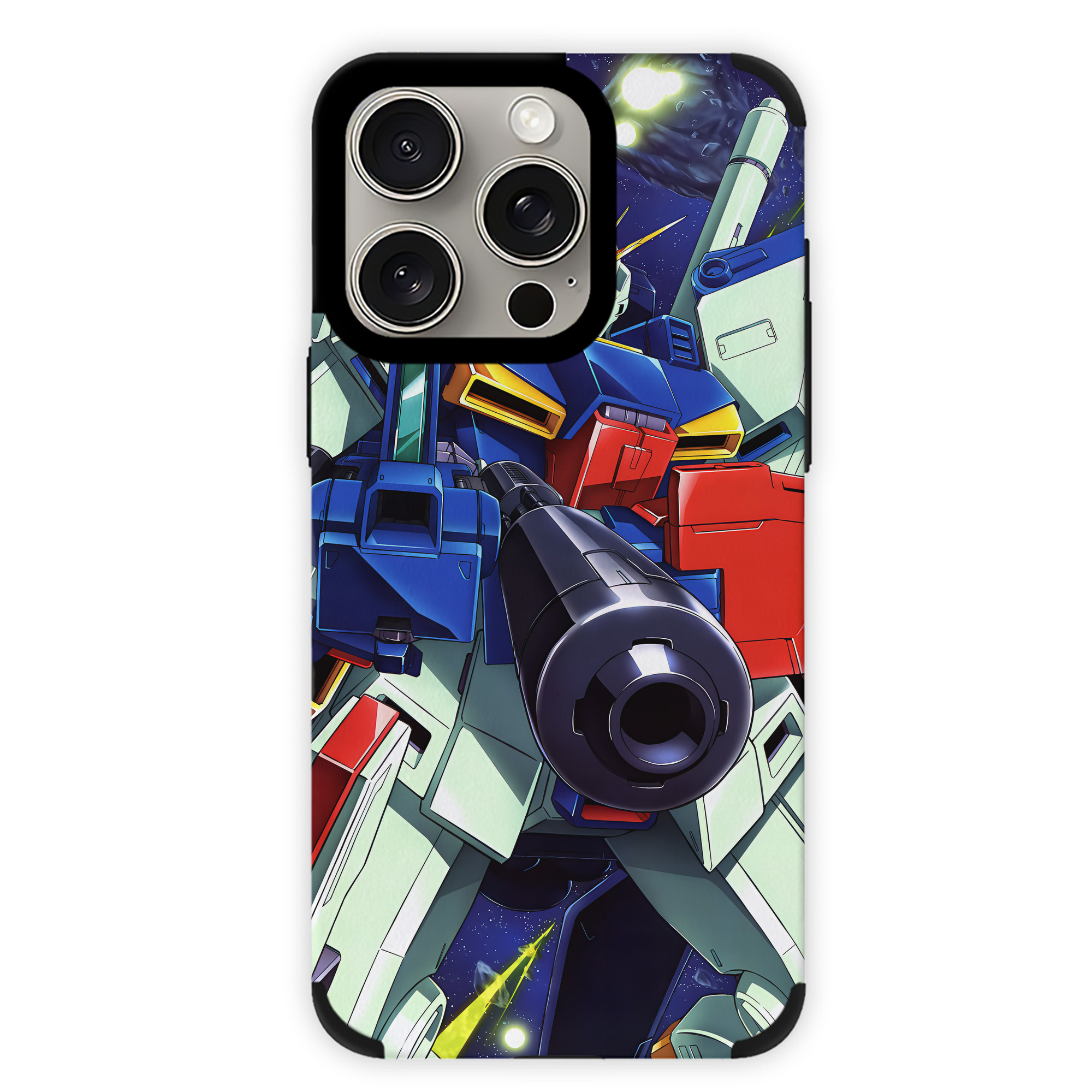 （画像用） 機動戦士ガンダム Mobile Suit Gundam 【iPhone15ProMax対応】 PUレザー スマホケース 耐衝撃＆黄変防止