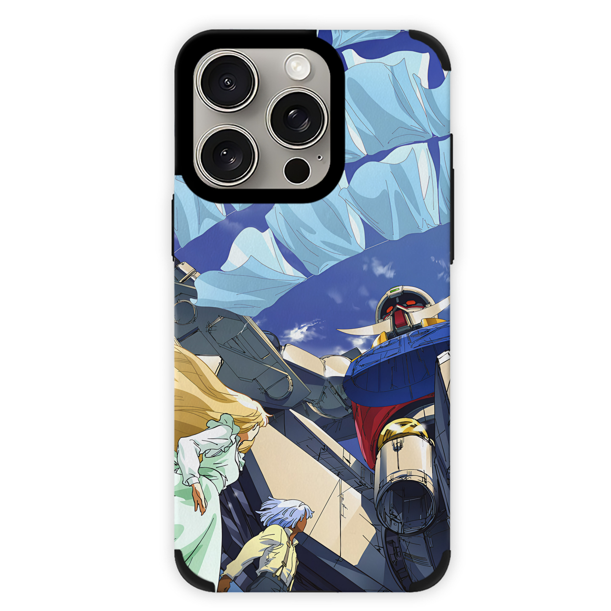 （画像用） 機動戦士ガンダム Mobile Suit Gundam 【iPhone15ProMax対応】 PUレザー スマホケース 耐衝撃＆黄変防止
