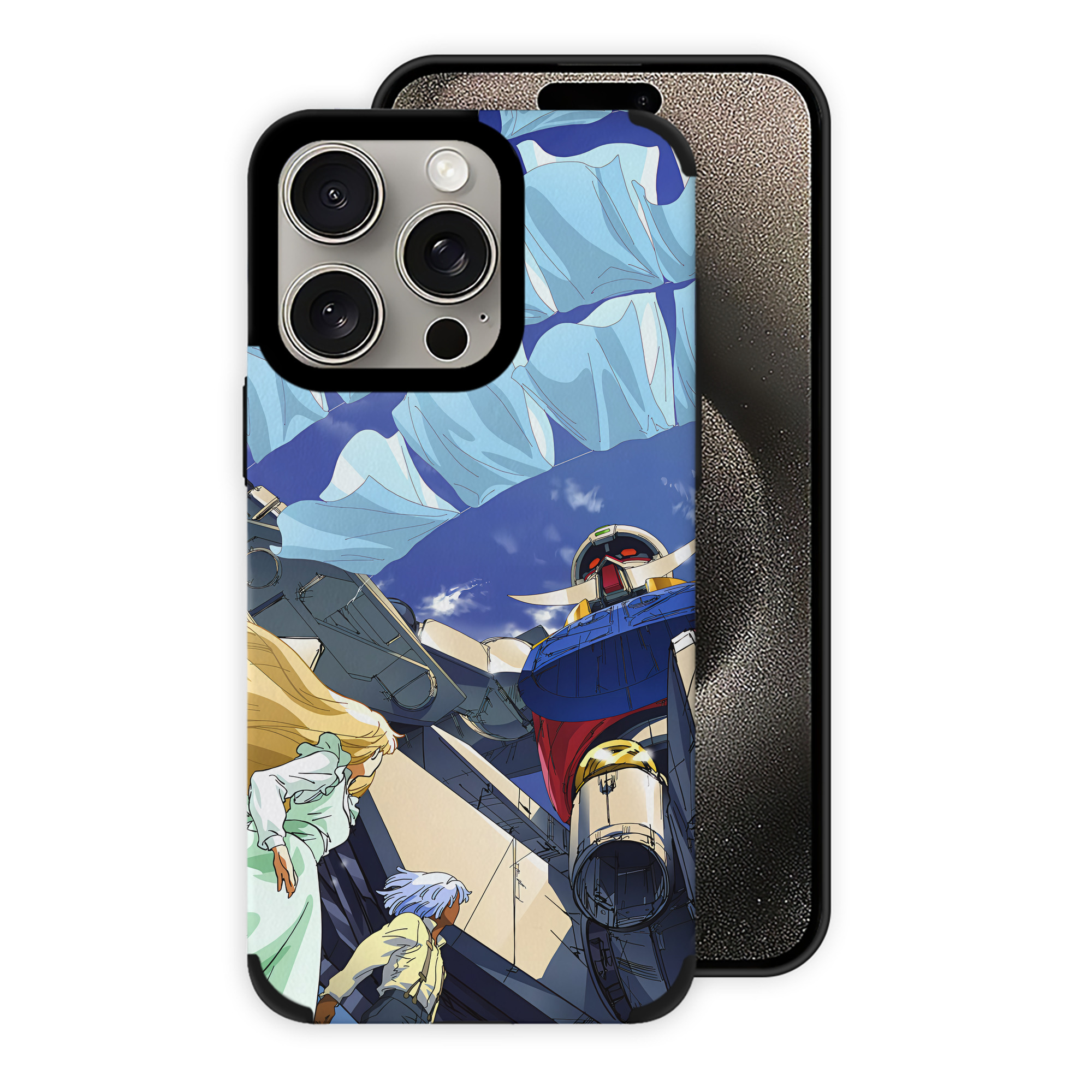（画像用） 機動戦士ガンダム Mobile Suit Gundam 【iPhone15ProMax対応】 PUレザー スマホケース 耐衝撃＆黄変防止