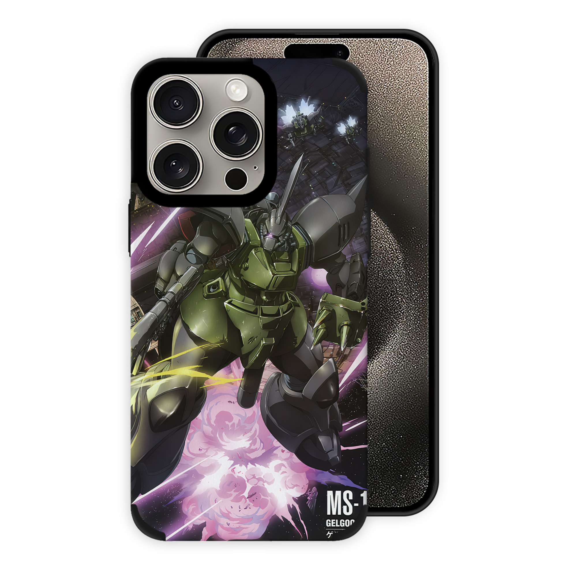 （画像用） 機動戦士ガンダム Mobile Suit Gundam 【iPhone15ProMax対応】 PUレザー スマホケース 耐衝撃＆黄変防止