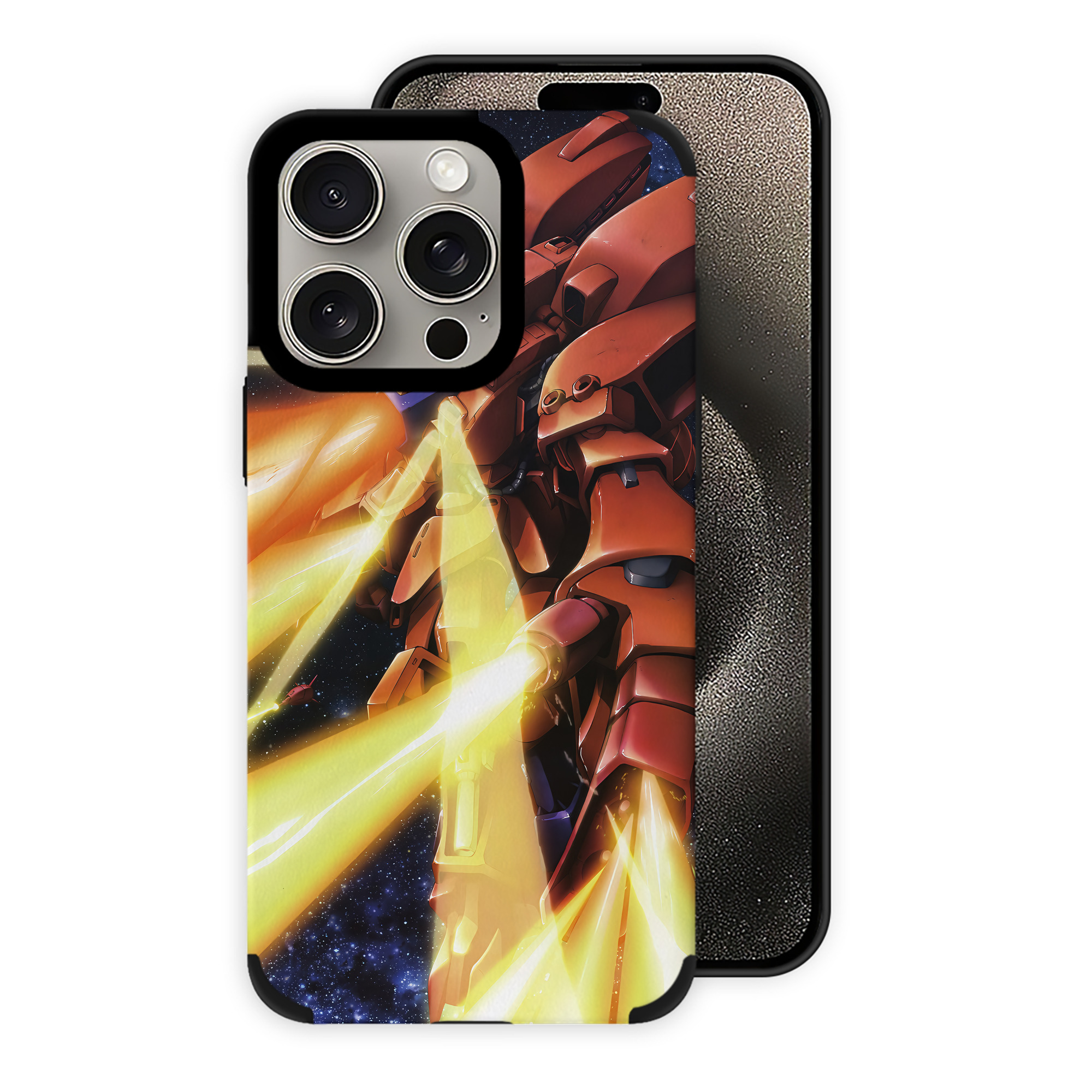 （画像用） 機動戦士ガンダム Mobile Suit Gundam 【iPhone15ProMax対応】 PUレザー スマホケース 耐衝撃＆黄変防止